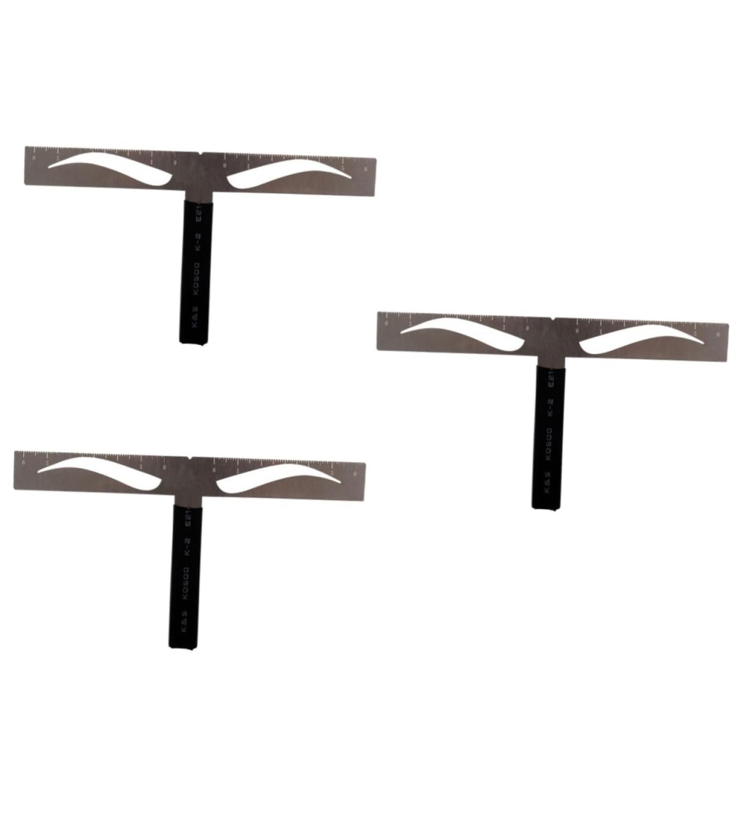 FOMIYES 3pcs Eyebrow Ruler Stencil Brow Stencils Eyebrow Stencil Kit Template Suite With Box - Buy Online on GoSupps.com