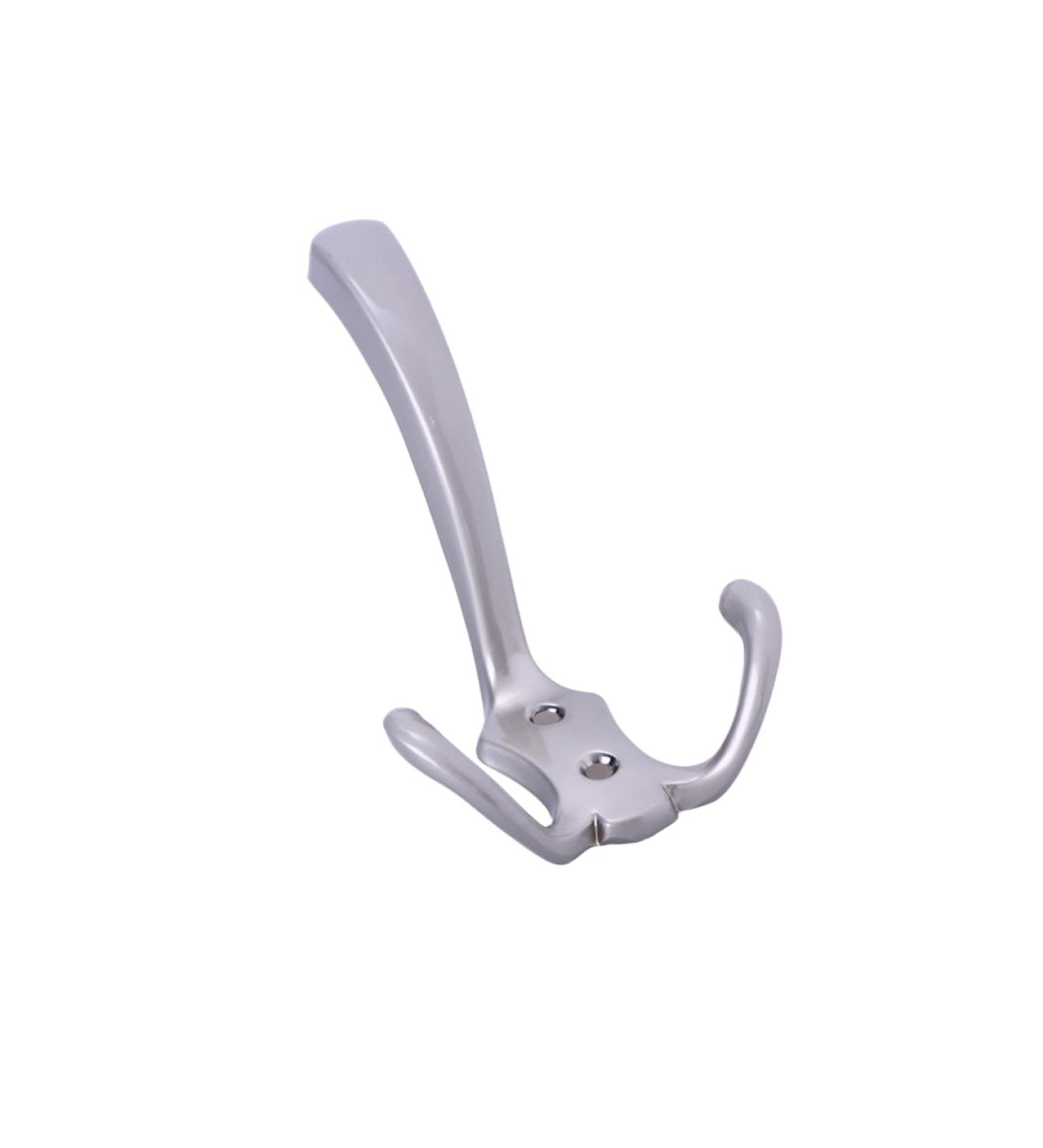 LABRIMP Coat Hooks Hat Vintage Kitchen Dual Silver Wall Hooks Clothes Coat Door Towel Bathroom Hanger Wall Mounted Coat medium As Shown - Buy Online on GoSupps.com