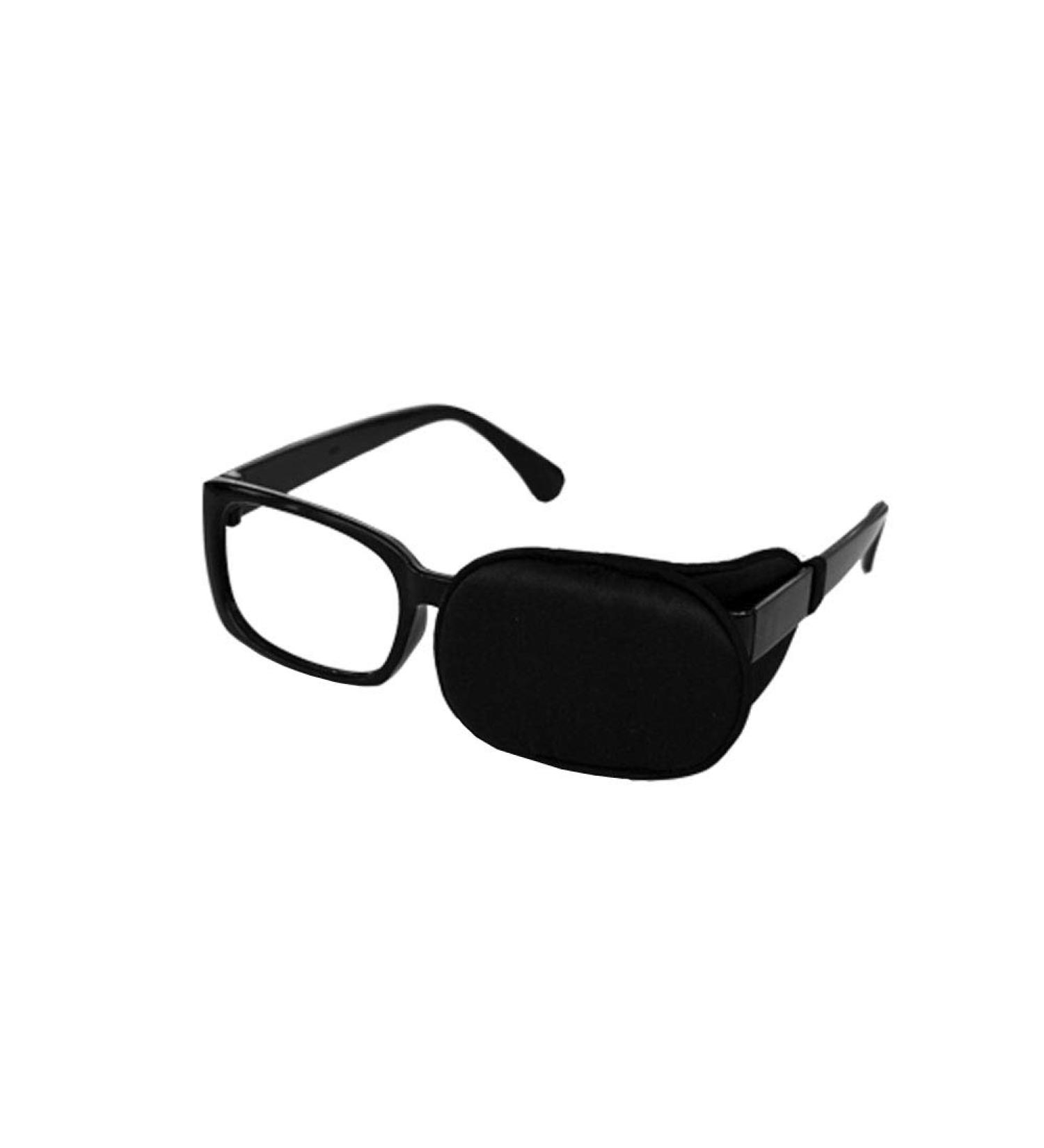 Silk Eye Mask for Amblyopia & Strabismus | Correct Lazy Eye Training - Kid & Adult Size (Black - Buy Online on GoSupps.com