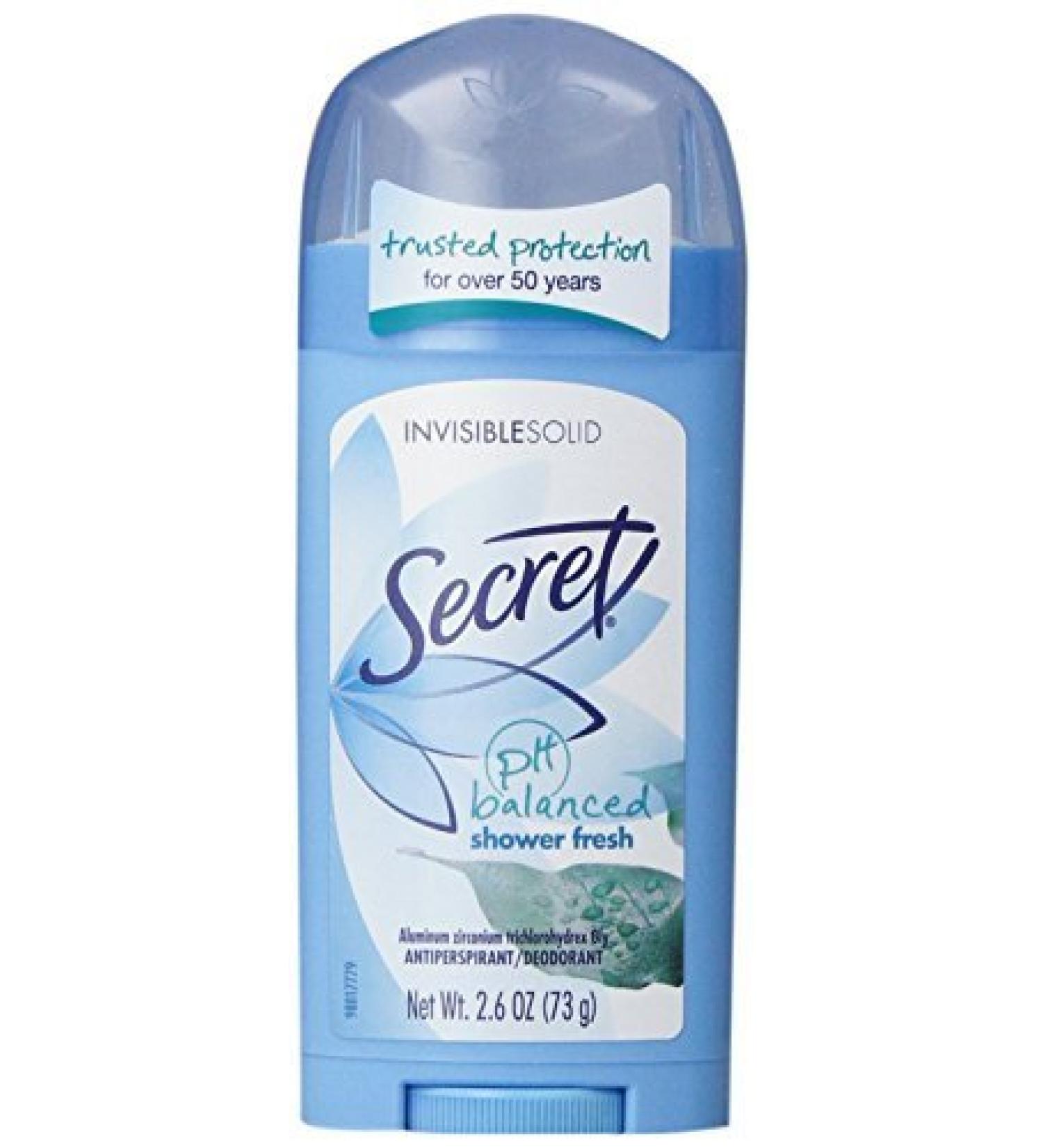 Secret Invisible Solid A/P Deodorant Shower Fresh 2.6 oz. by Secret