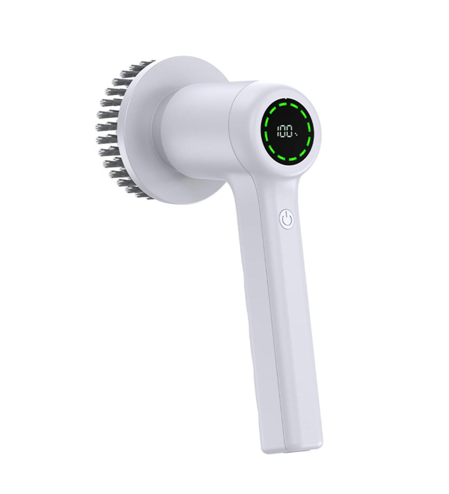 Rofawee Electric Spin Scrubber Cordless Cleaning Brush ing Power Shower Scrubber with 4 Replaceable Cleaning Heads and 2 Adjustable Speeds for Bathroom Kitchen Floor Tile (White) - Buy Online on GoSupps.com