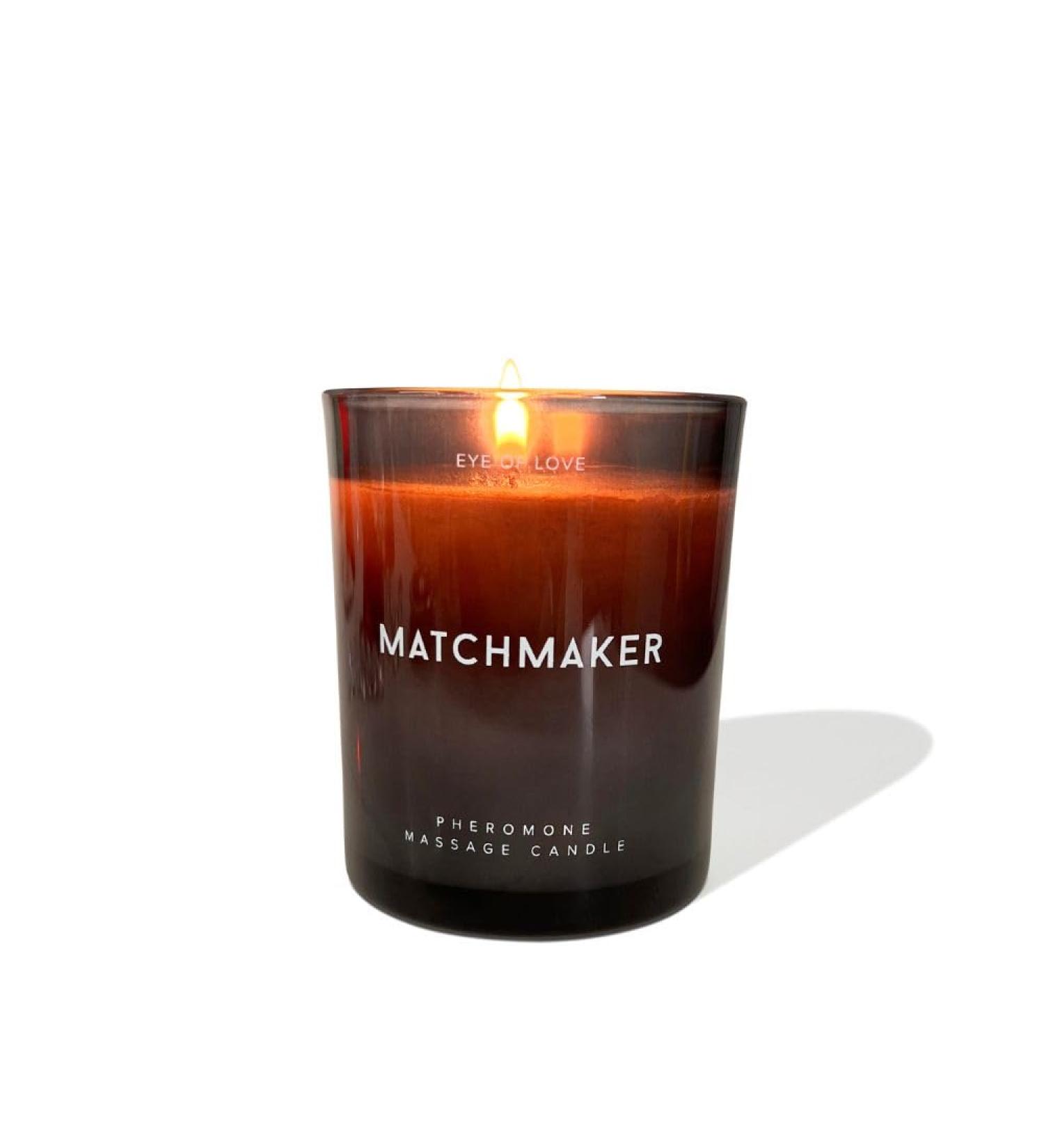 Eye of Love Matchmaker Black Diamond Pheromone Massage Oil Candle | Shea Butter Attract Her - 5 fl oz (150 ml - Buy Online on GoSupps.com