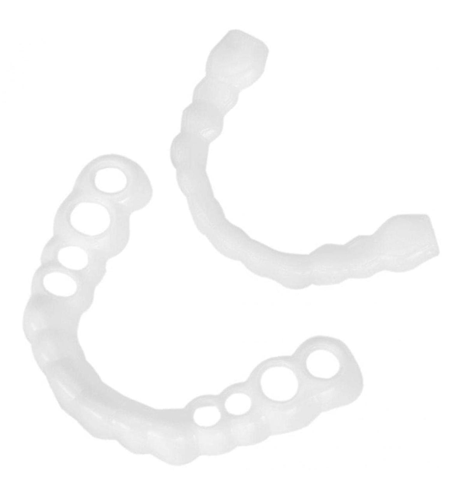 TOSSPER Cosmetic Teeth - Simulated Upper & Lower Braces | Snap Cap Denture Solution for Perfect Smile - Buy Online on GoSupps.com