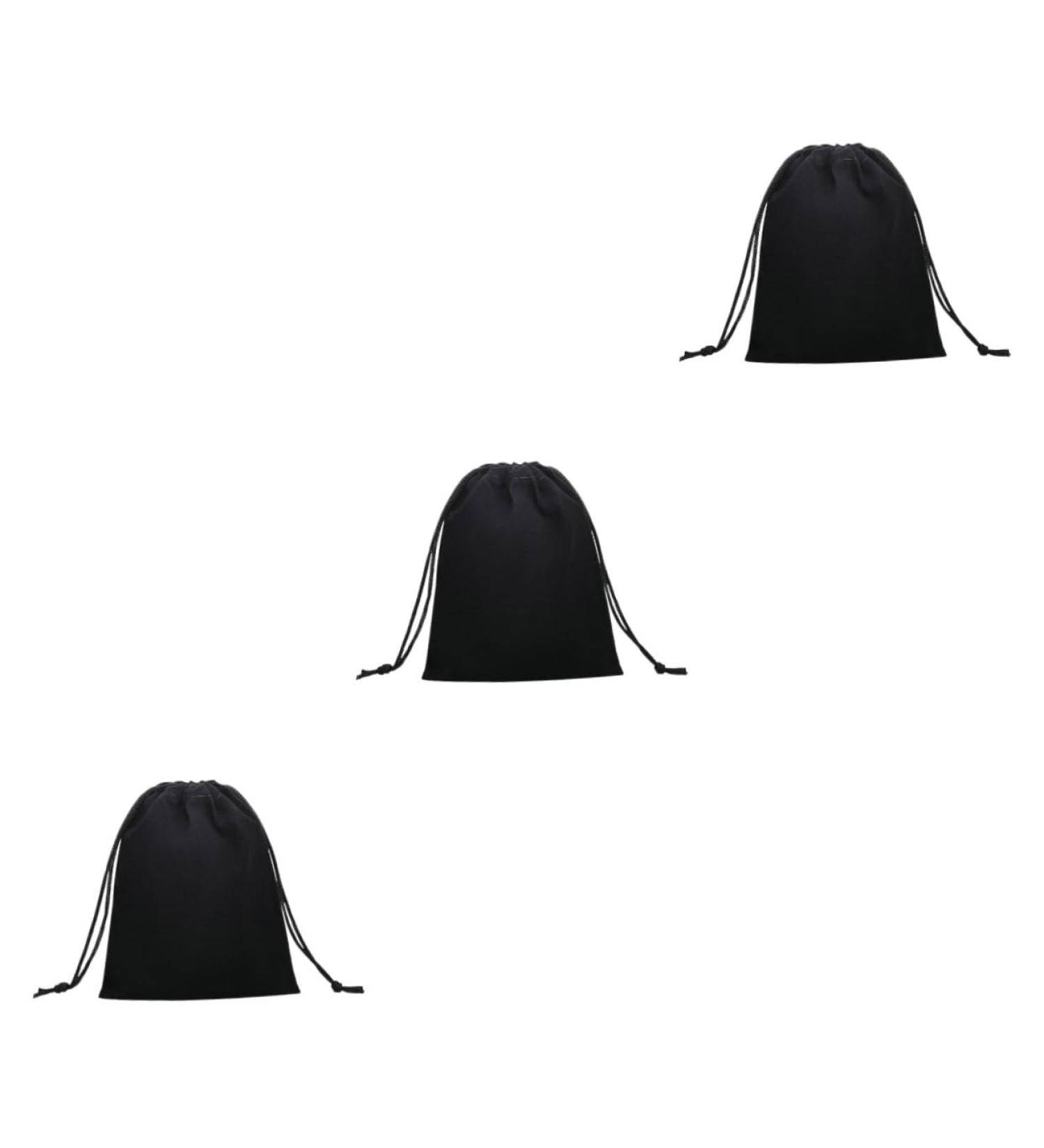 PACKOVE 3pcs Travel Bag Organizer Hair Dryer Pouch Bag Hair Dryer Bag M Velvet Bag Drawstring Bag Cell Phone Blackx3pcs 40*50cmx3pcs - Buy Online on GoSupps.com