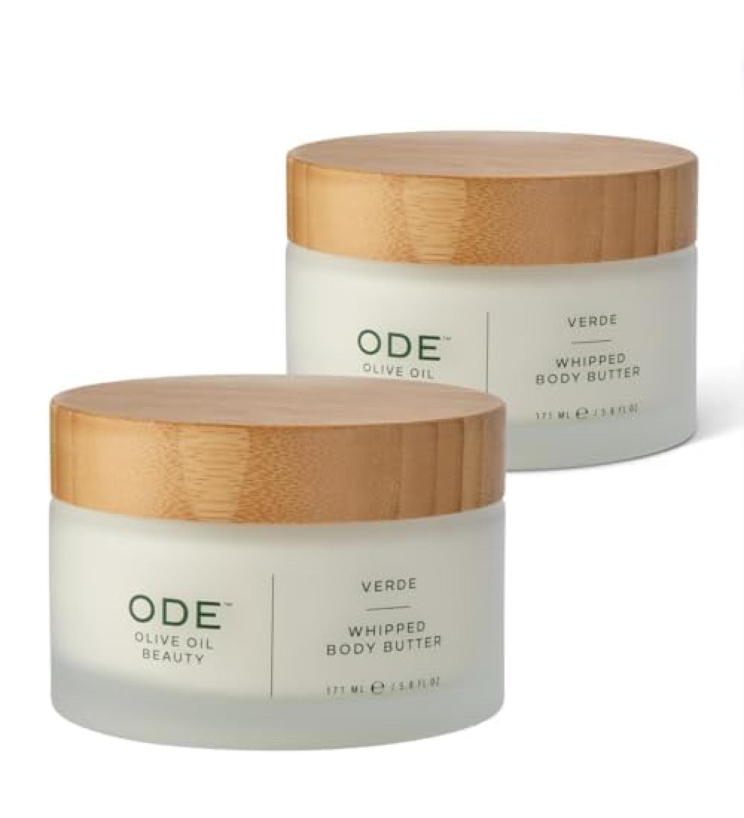 McEvoy Ranch Verde Whipped Body Butter (2-pack) by ODE Olive Oil Beauty Nourishing EVOO Enriched with Organic Shea and Cocoa Butters - Buy Online on GoSupps.com