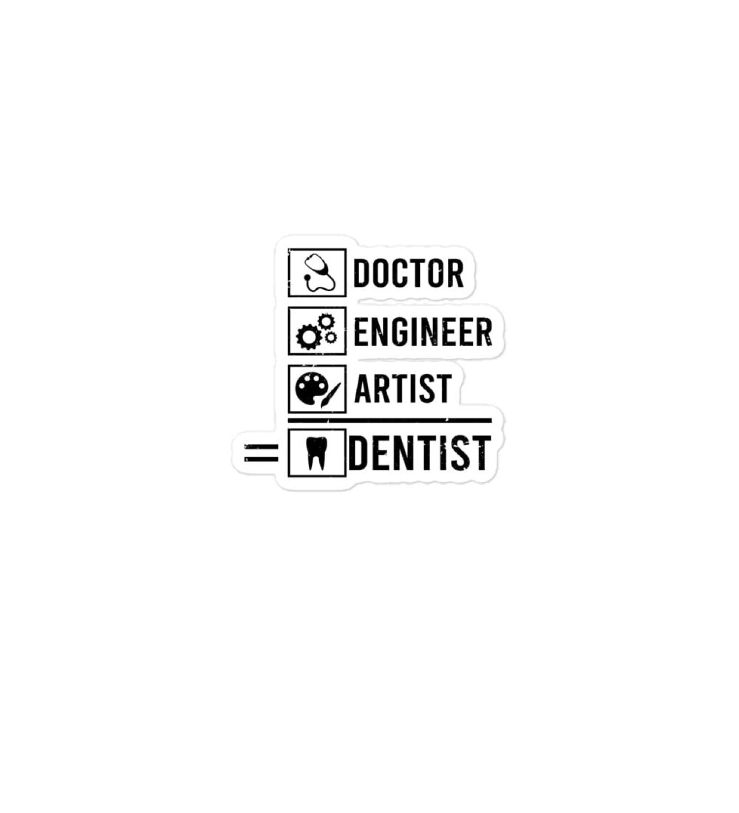 Teegarb Sticker Vinyl Humorous Orthodontics Orthodontist Dental Expert Expert Enthusiast Bubble-Free Stickers 3 3