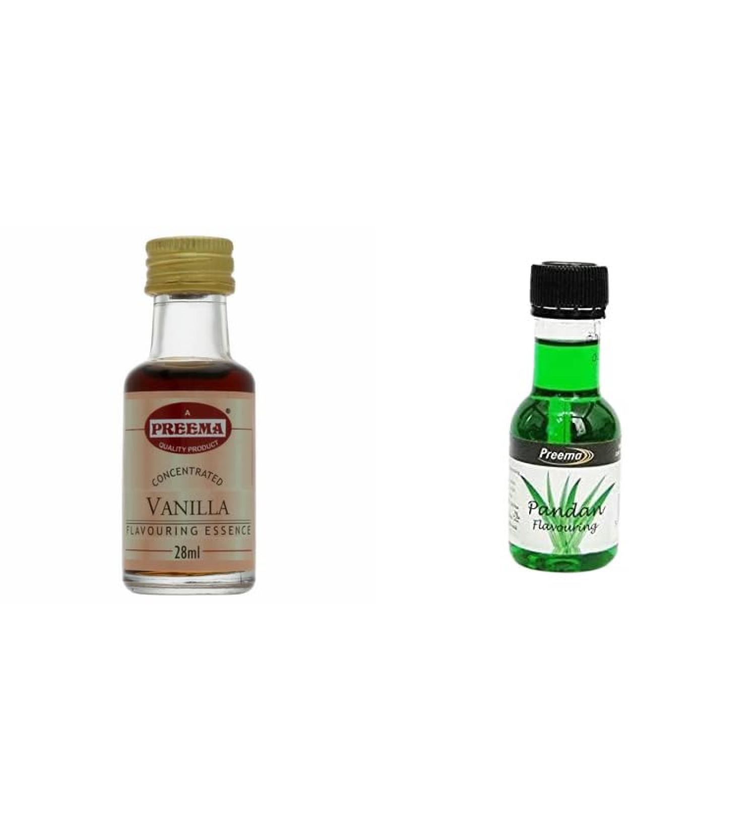 Preema Vanilla Essence - 28ML And Preema Pandan Essence 28ml | Prefect For Baking | Halal | Premium Quality - Buy Online on GoSupps.com