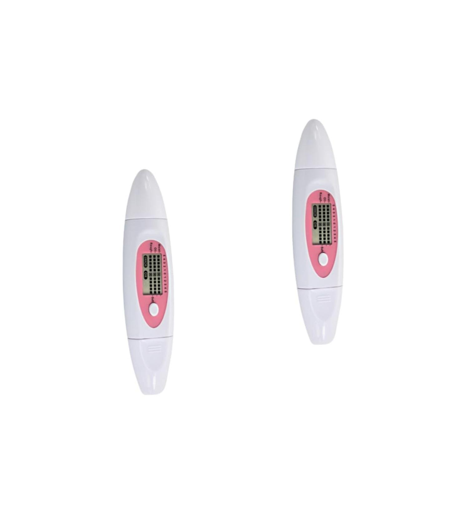 Mikinona 2pcs 3 1 Facial Moisture Oil Tester Digital Skin Analyzer Facial Water Analyzer Sensor White - Buy Online on GoSupps.com