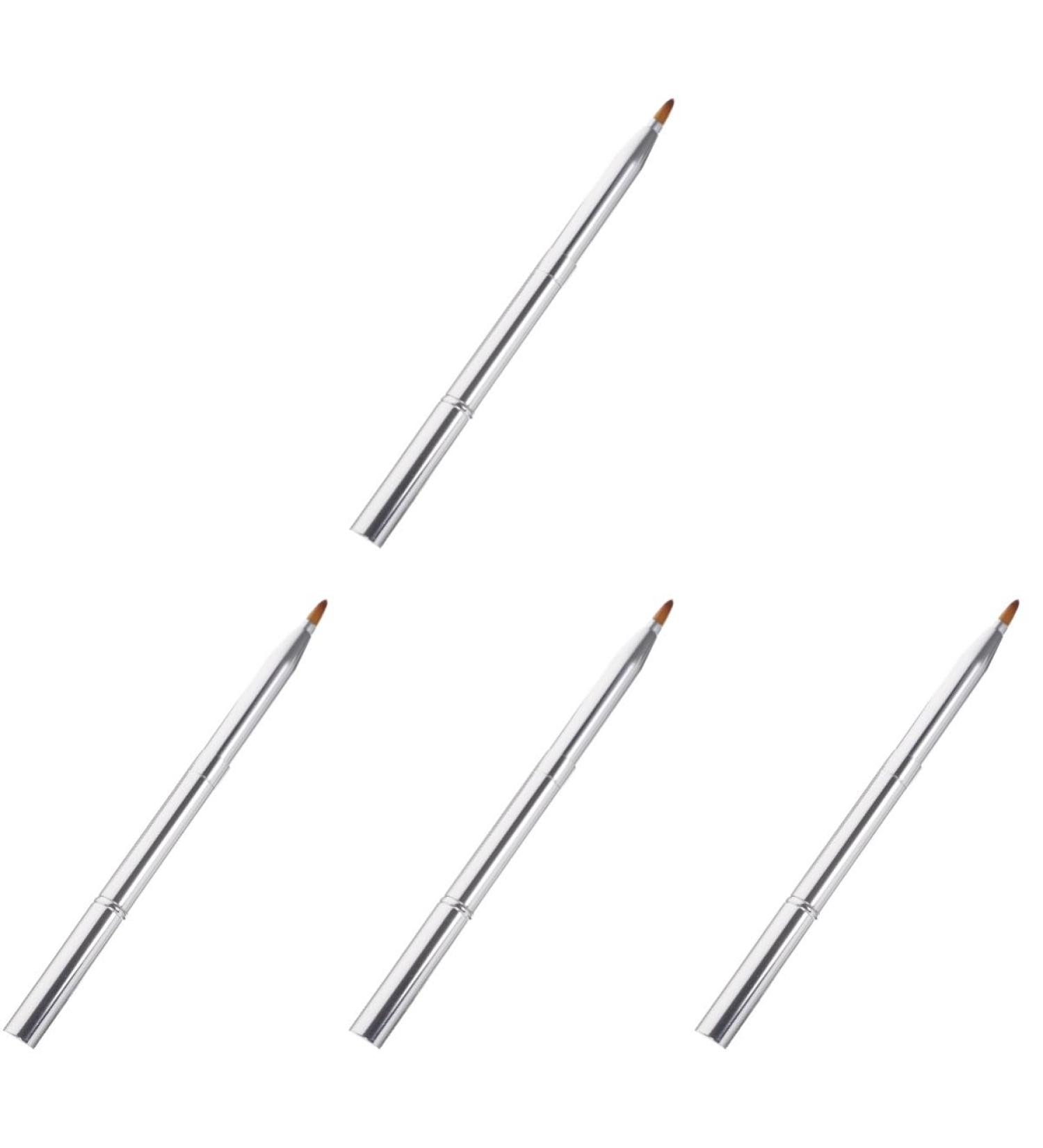 FRCOLOR Portable Lipstick Applicator - 4pcs Double Ended Lip Brush - Aluminum Alloy Beauty Tools for Perfect Lip Mask & Makeup - Buy Online on GoSupps.com