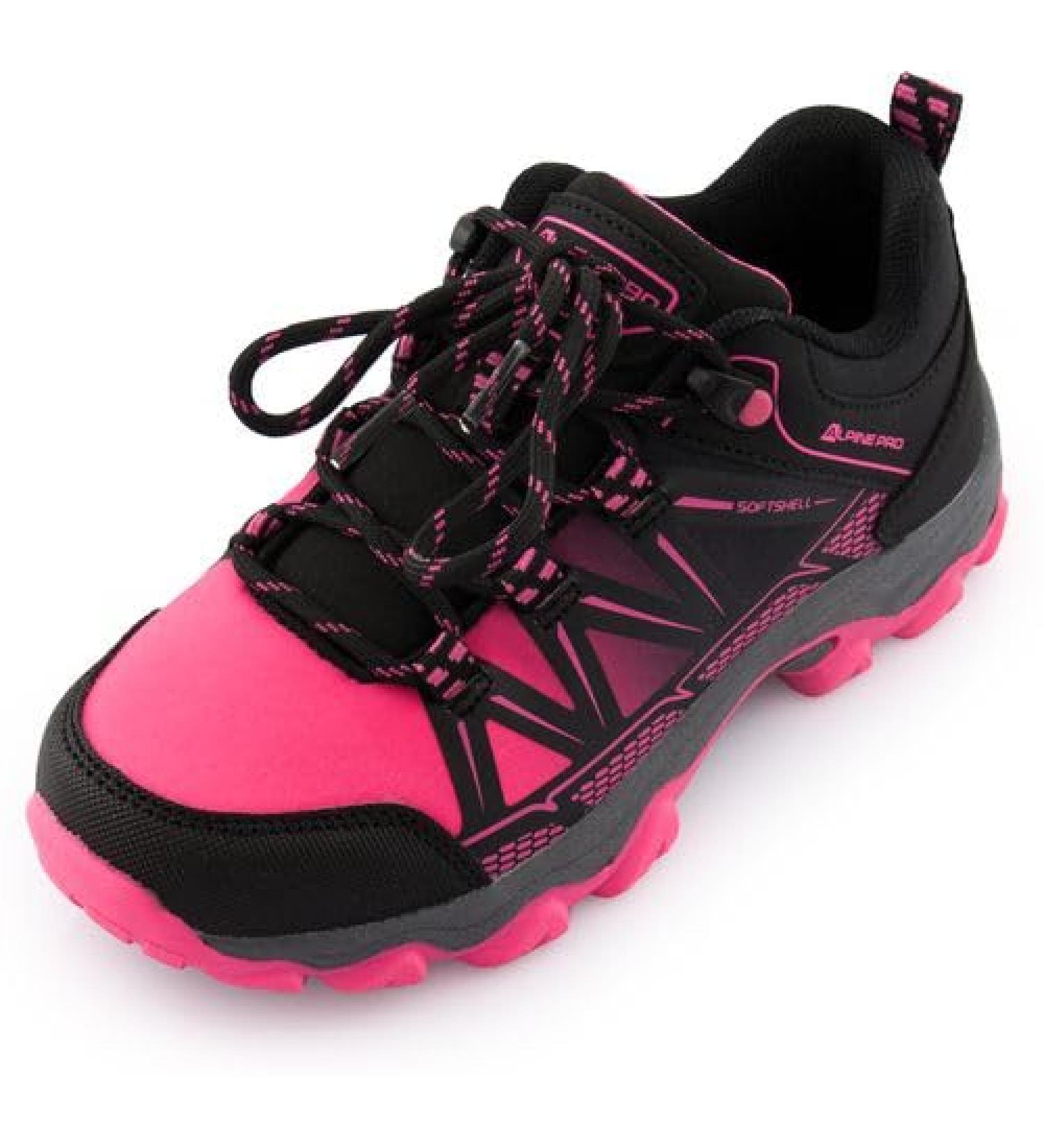 Alpine Pro Faro Unisex Kids Hiking Shoes - Lightweight Trekking & Outdoor Durability | Breathable Softshell & Rubber Base - Size 35 EU - Pink - Buy Online on GoSupps.com
