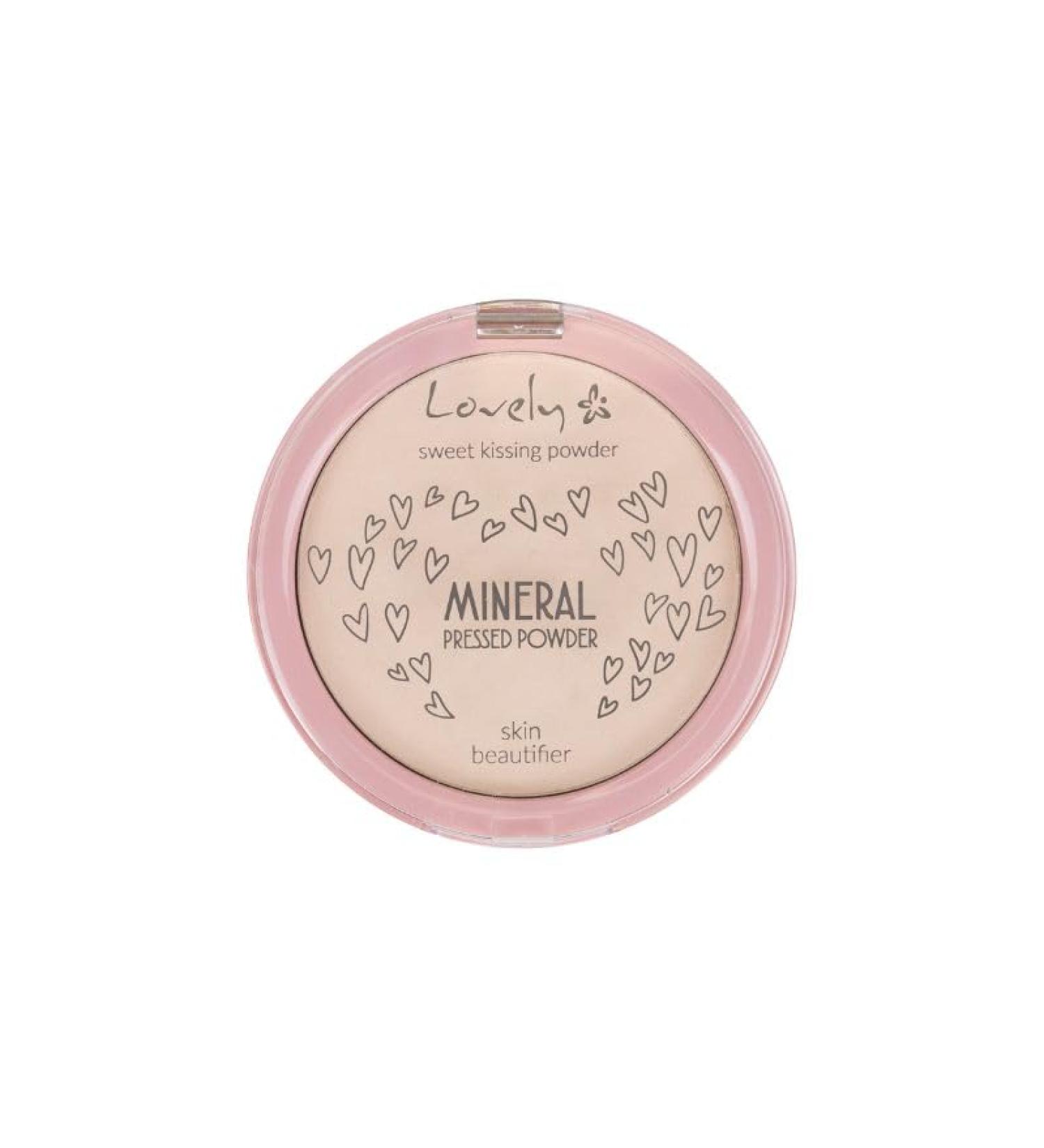 LOVELY LOVELY MINERAL PRESSED POWDER TRANSPARENT STRONGLY MATTIFYING MINERAL FACE FIXER 10G 10 GRAM