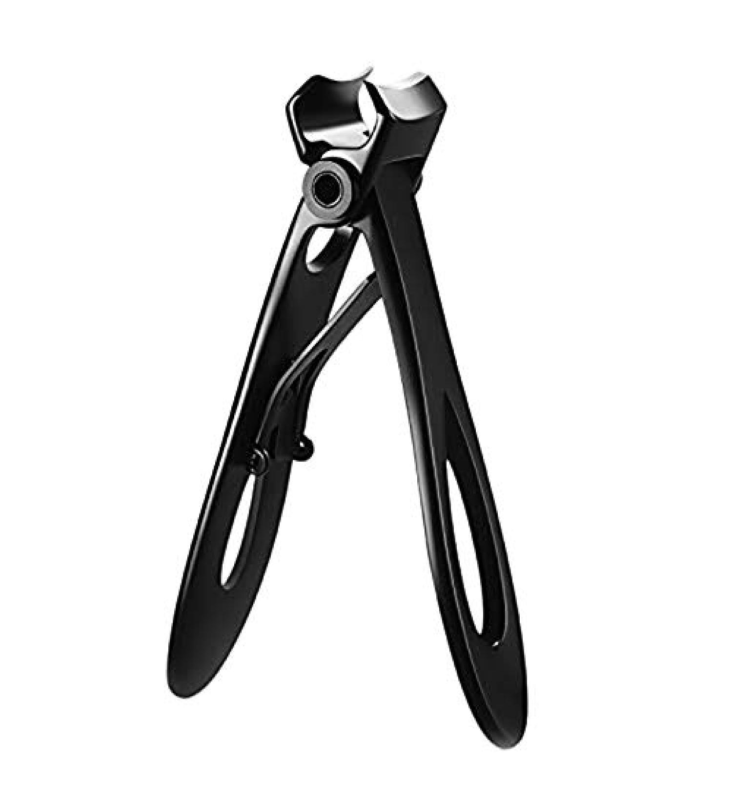 Nail Clipper Set Thick Toenail & Fingernail Cutter With Wide Jaw Opening Stainless Steel Nail File Ingrown Manicure Pedicure Kit For Men & Women Black - Buy Online on GoSupps.com