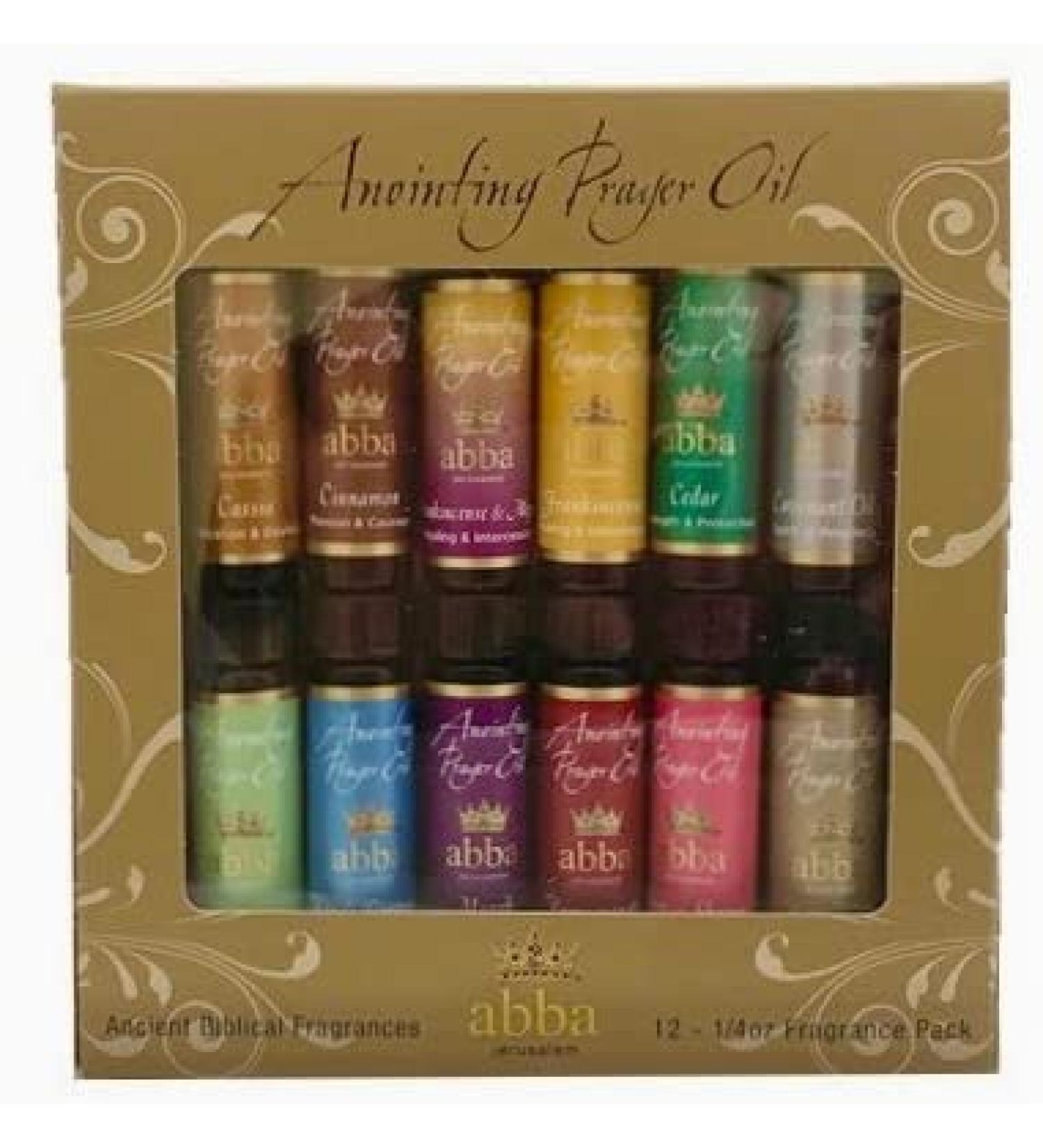 Abba Christian Products Anointing Oil - 1/4 oz Variety Anointing Oil - 12-1/4 oz 12 pack - 1/4 oz