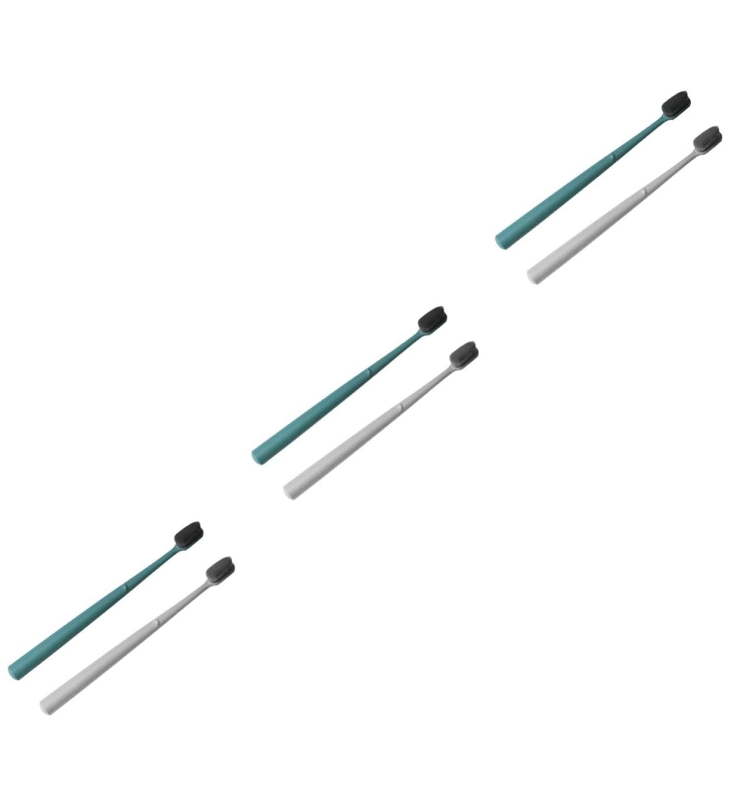 Buy Gatuida 6-Piece Children s Toothbrush Set | Soft Nylon Ice Toothbrushes with Lid & Tongue Cleaner | Ideal Oral Care Tool for Kids & Adults - Buy Online on GoSupps.com