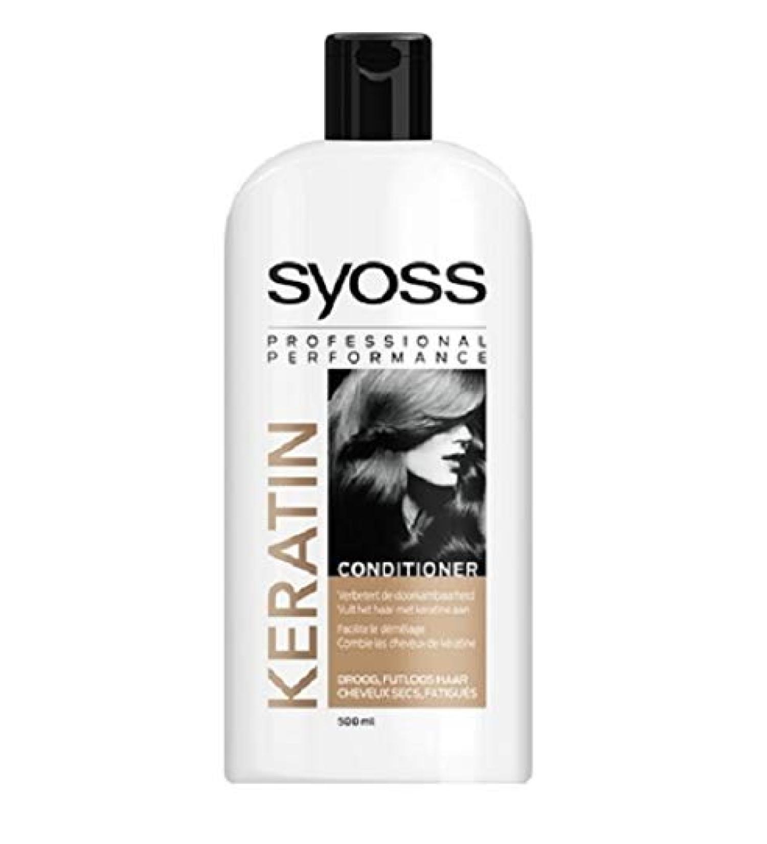6 x Syoss Professional Performance Conditioner - Keratin - for dry and lifeless hair - 500ml