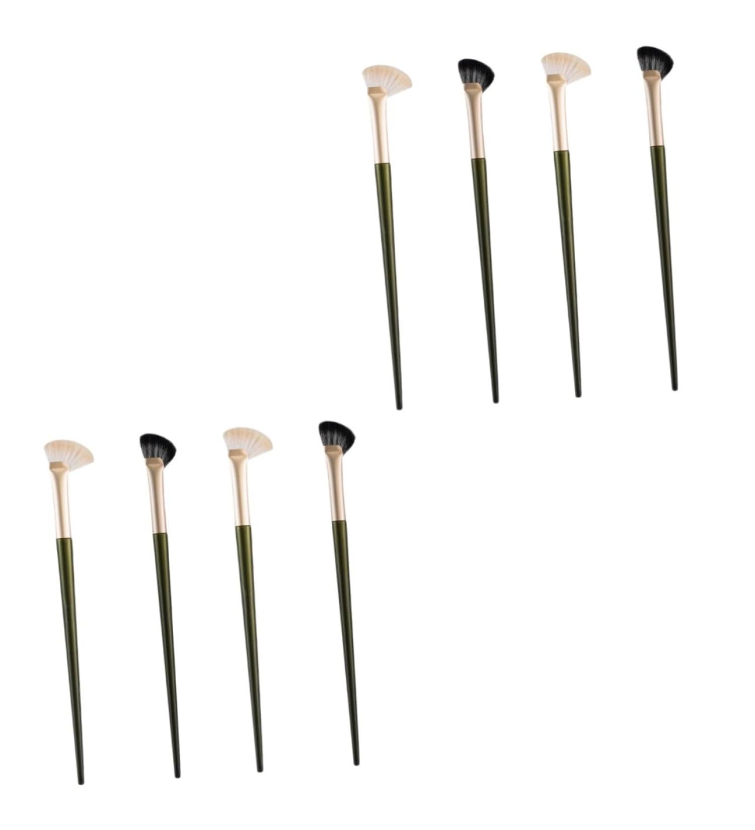 Baluue 8 Pcs Nose Shadow Brush Angled Eye Shadow Brush Eyeshadow Contour Brush Cosmetic Brush Wooden Handle - Buy Online on GoSupps.com