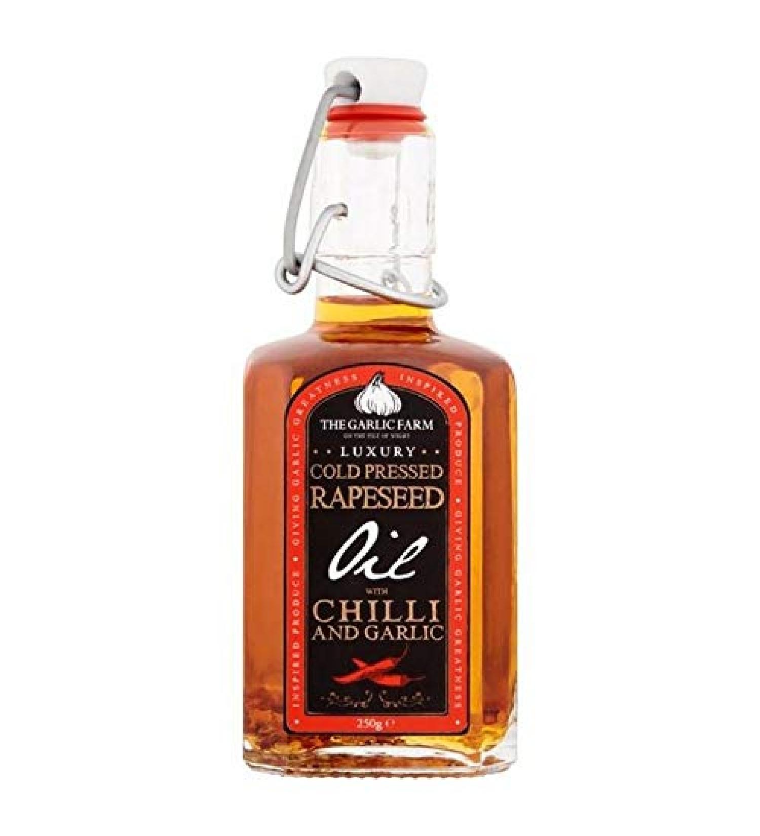 6X The Garlic Farm Rapeseed Oil with Chilli 250ml