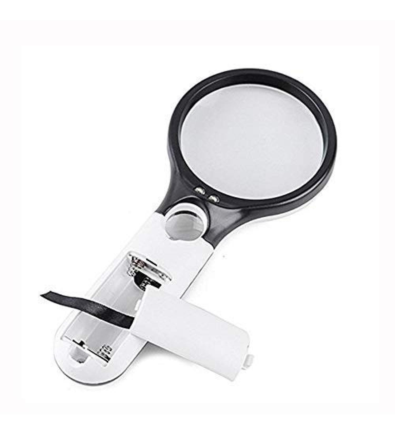 Glass with 3 LED Lights Hand-held 3X 45X Lens high Definition Illumination Magnifier Made in China - Buy Online on GoSupps.com