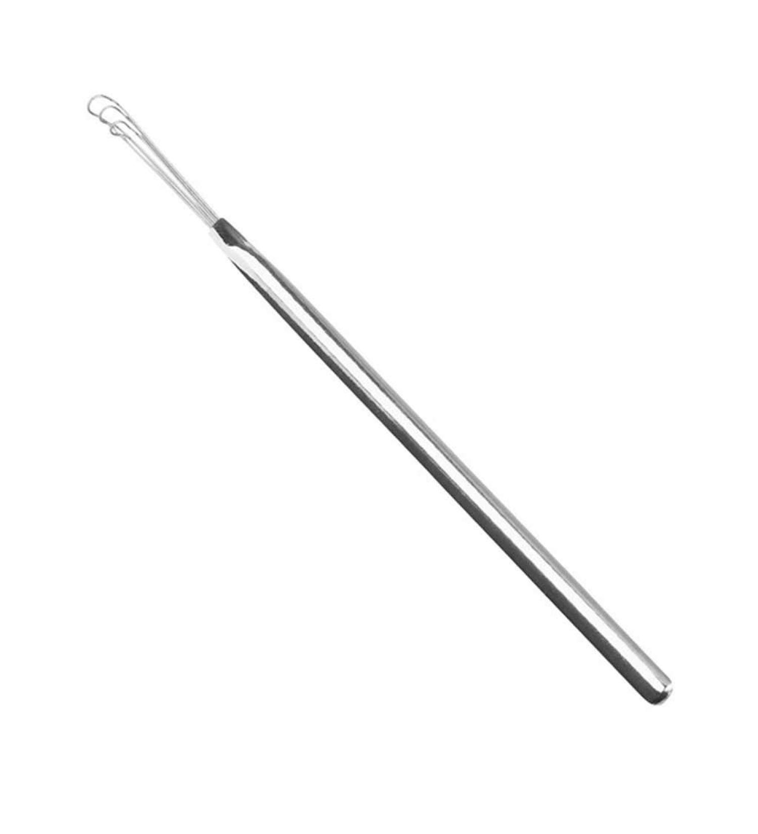 Stainless Steel Ear Pick Cleaner - Durable Ear Wax Remover Tool - White-Fruit Peach Design - Buy Online on GoSupps.com