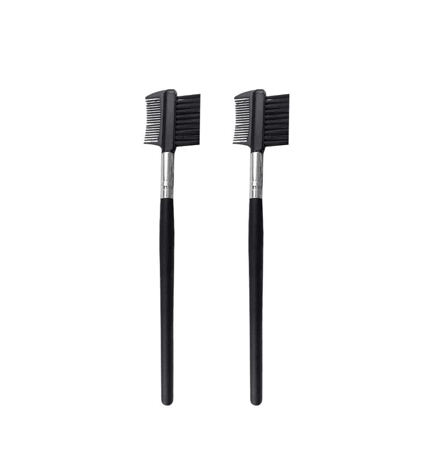 Premium 2pcs Eyelash Comb & Brush Set Dual-Sided Eyebrow & Eyelash Tool for Women | Perfect for Makeup & Beauty - Buy Online on GoSupps.com