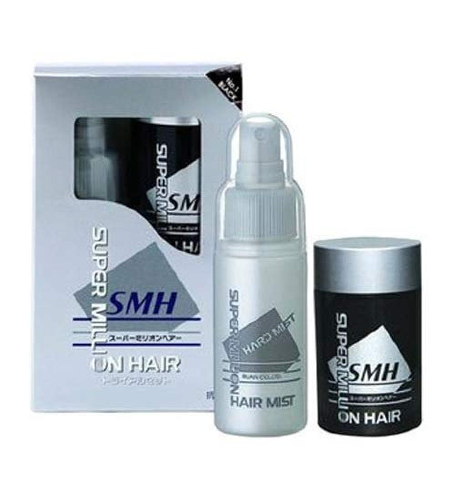 Super Million Hair Trial Set Hair Enhancement Fibers & Hard Mist (Light Brown) by Super Million Hair