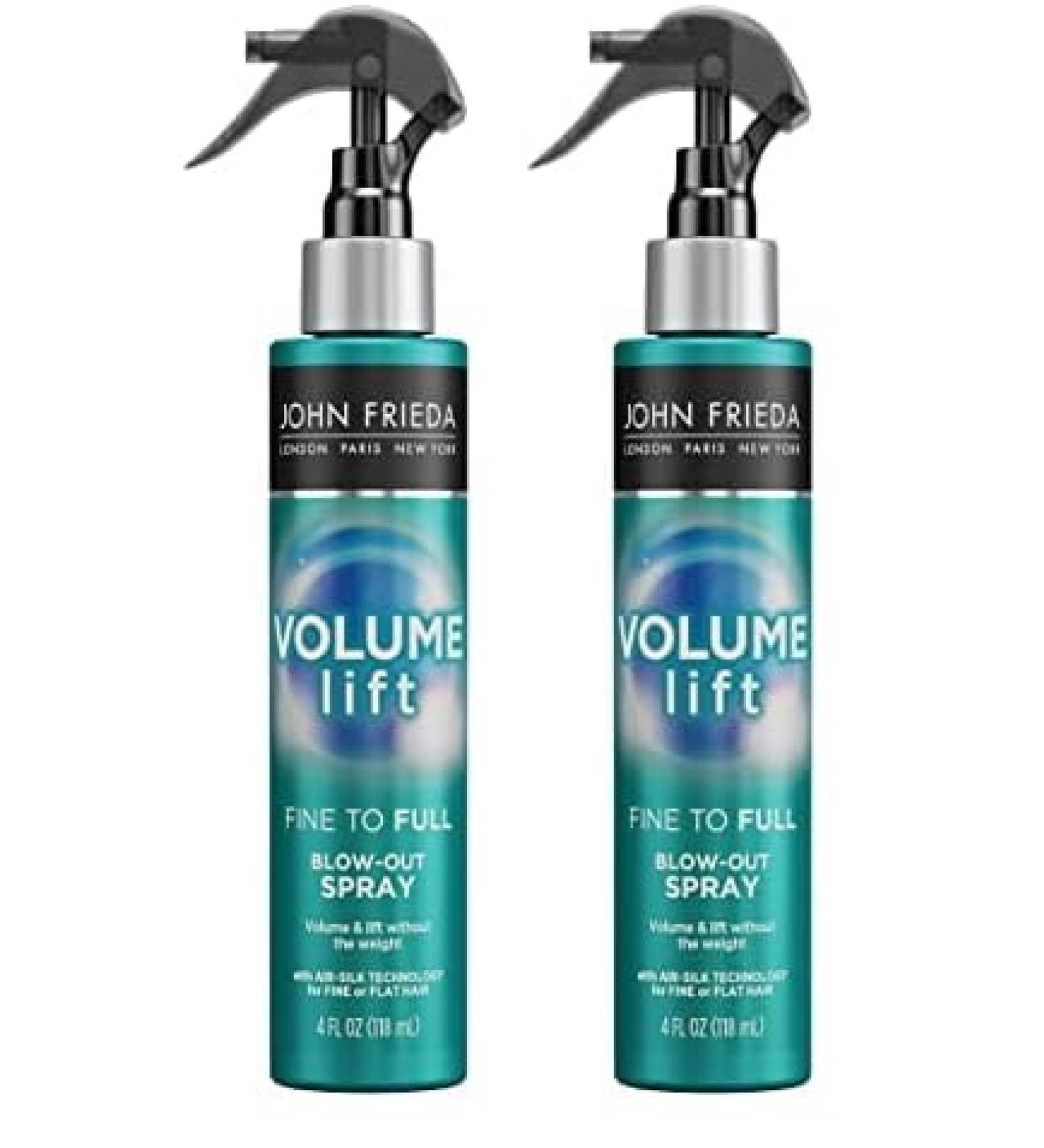 John Frieda Volume Lift Styling Spray for Fine or Flat Color-Treated Hair - 2 Pack 8 Fl Oz each - With Air-Silk Technology Safe for Colored Hair Enhances Fullness Leaves Hair Soft Unscented 4 Fl Oz (Pack of 2) - Buy Online on GoSupps.com