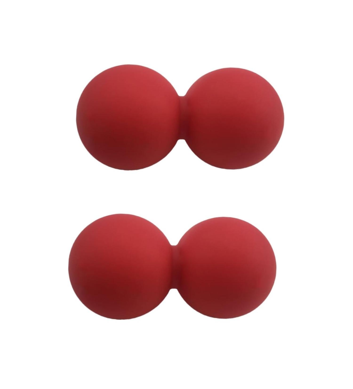 Gatuida Massage Ball - Full Body Mobility & Foot Pain Relief | Silicone Peanut Yoga Roller for Self-Massage - Red - Buy Online on GoSupps.com