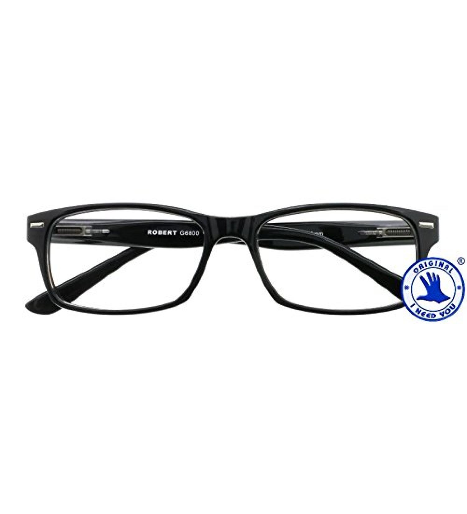 I NEED YOU Men's Reading Glasses +1.5 - Model Robert Black Reading Aid with Case | Stylish & Comfortable - Buy Online on GoSupps.com