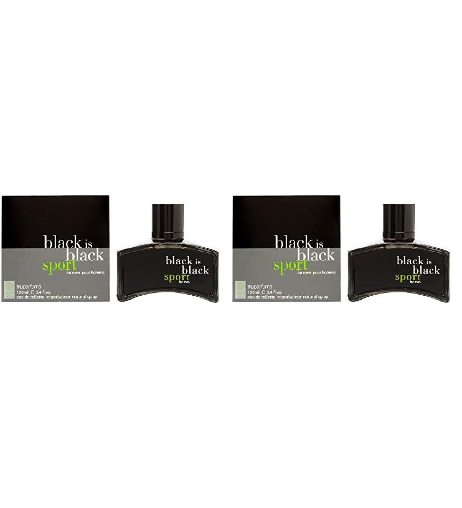 YVES SAINT LAURENT Nu Parfums Black is Black Sport Eau de Toilette Spray for Men 3.4 Ounce (Pack of 2) 3.4 Fl Oz (Pack of 2) - Buy Online on GoSupps.com