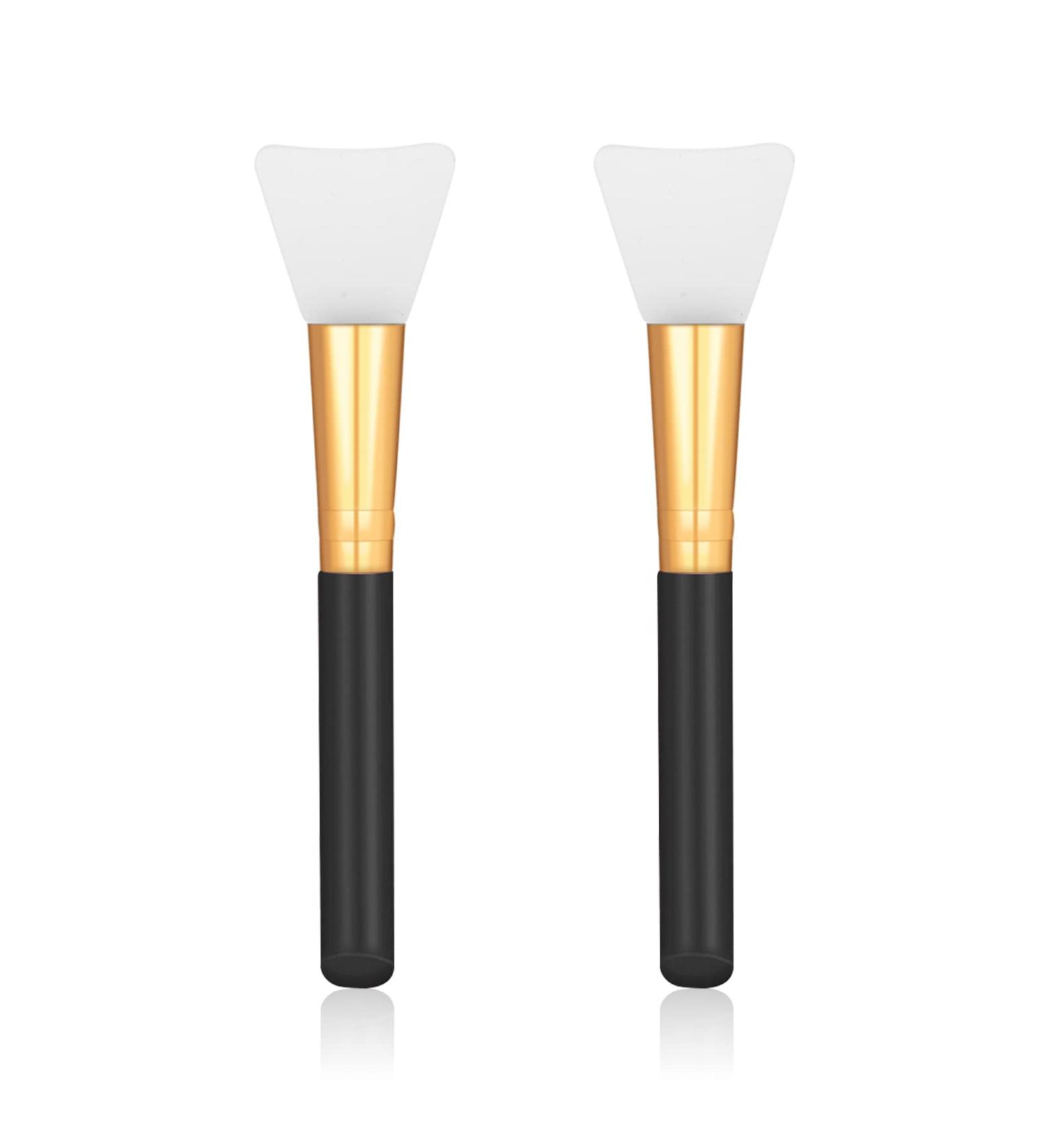 2 PCS Silicone Face Mask Brushes - Beauty Tool Applicator for Facial Mud Masks - Soft Hairless Body Lotion Applicator Brush - Makeup Tools for Women and Girls in Black - Buy Online on GoSupps.com