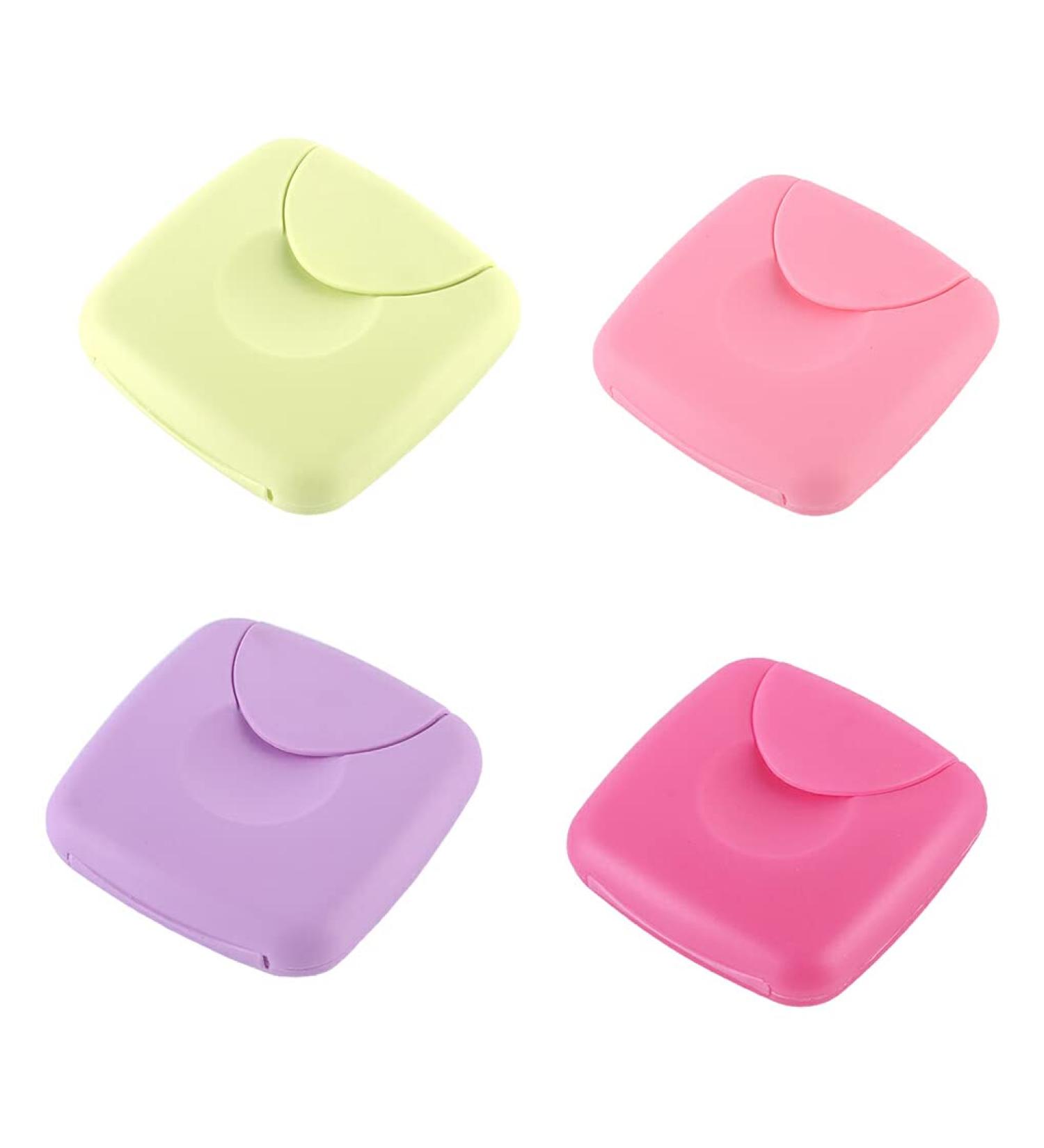 Kawehiop 4-Piece Tampon Storage Box - Durable Plastic Holder for Women | Organize and Simplify Your Bathroom - Buy Online on GoSupps.com