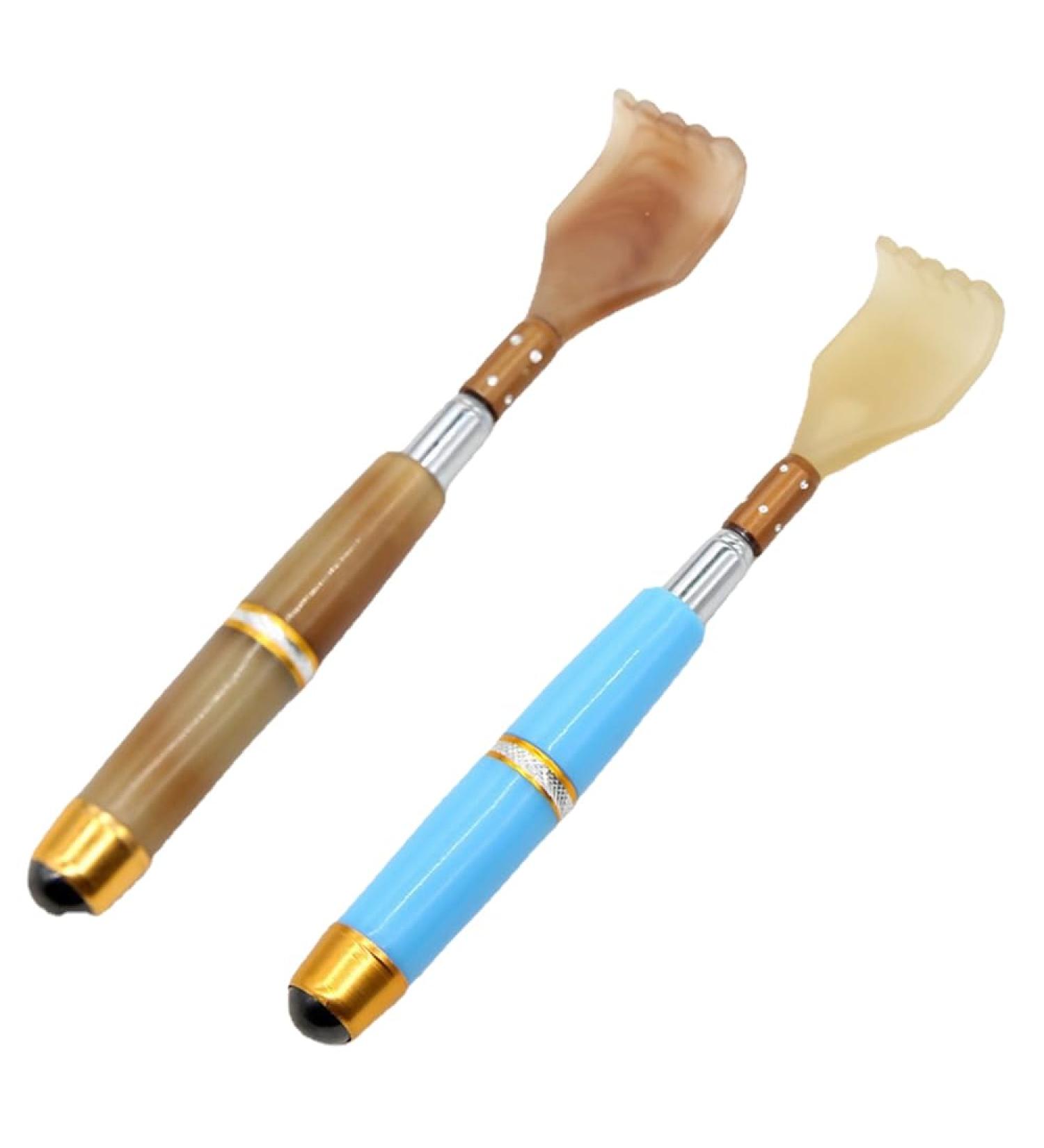 DCNIYT 2 Pack Extendable Stainless Steel Back Scratcher | Telescopic Itching Relief Massager for Comfort - Buy Online on GoSupps.com