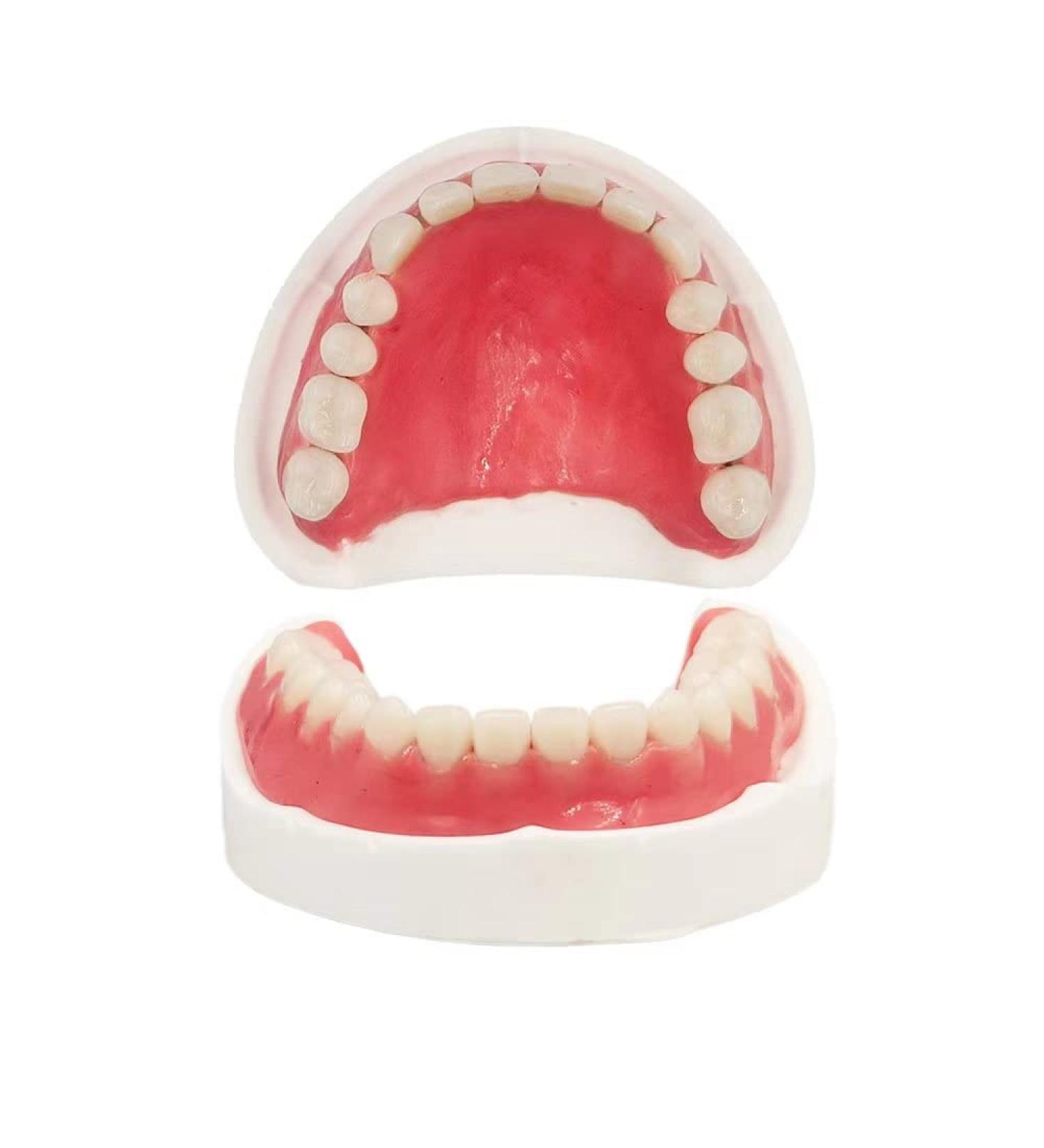 DIY Denture Fake Teeth Set - Top and Bottom Temporary Teeth for Instantly Improving Your Smile - Buy Online on GoSupps.com