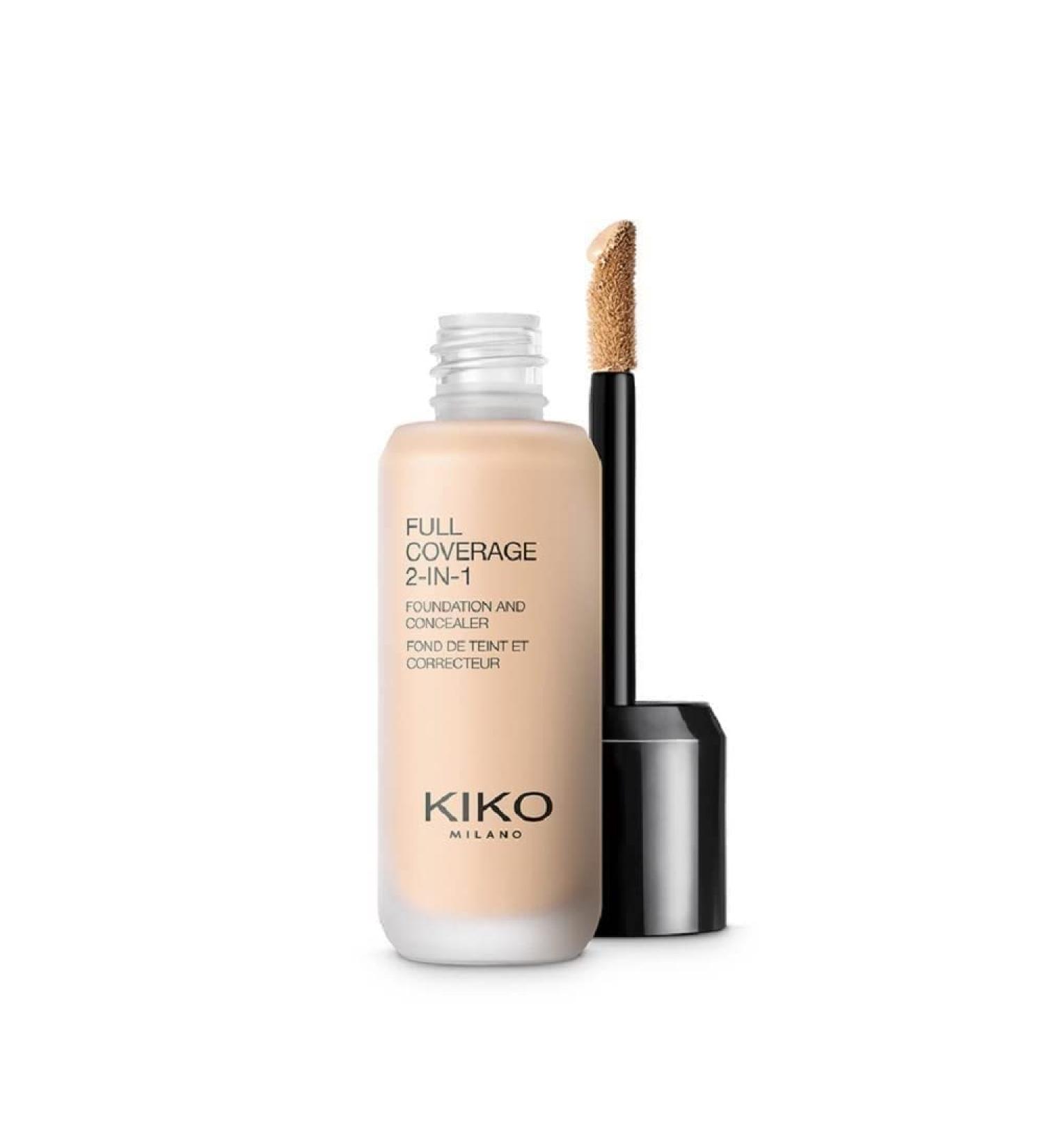 KIKO MILANO - Full Coverage 2-in-1 Foundation & Concealer 02 - Wr 10 2 in 1 foundation and concealer  superior coverage