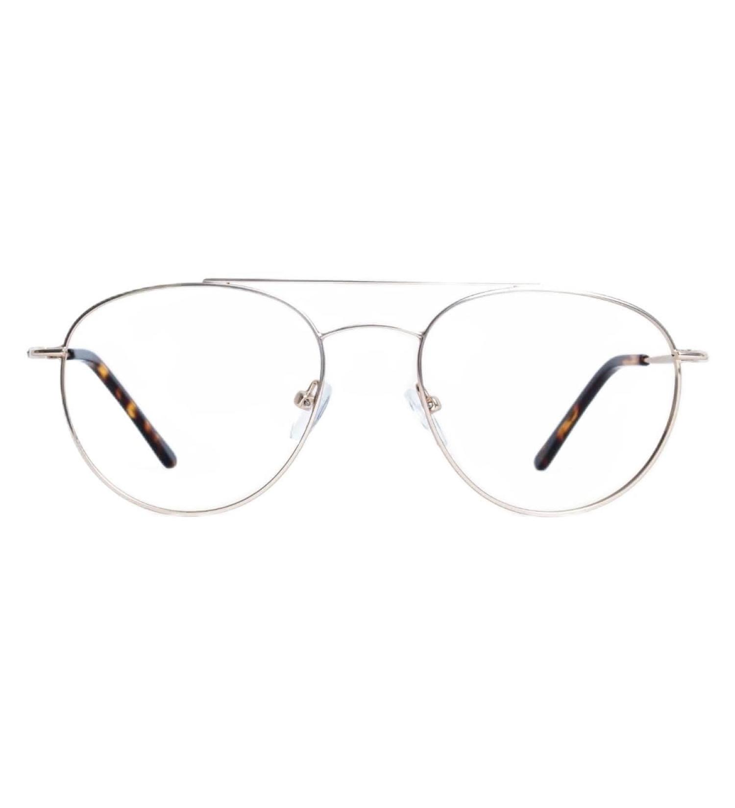 Gothenburg Blue Light Filter Glasses | High Quality Round Stainless Steel Frame | Luxreaders Scandinavian Design | 1.0 Diopter - Buy Online on GoSupps.com