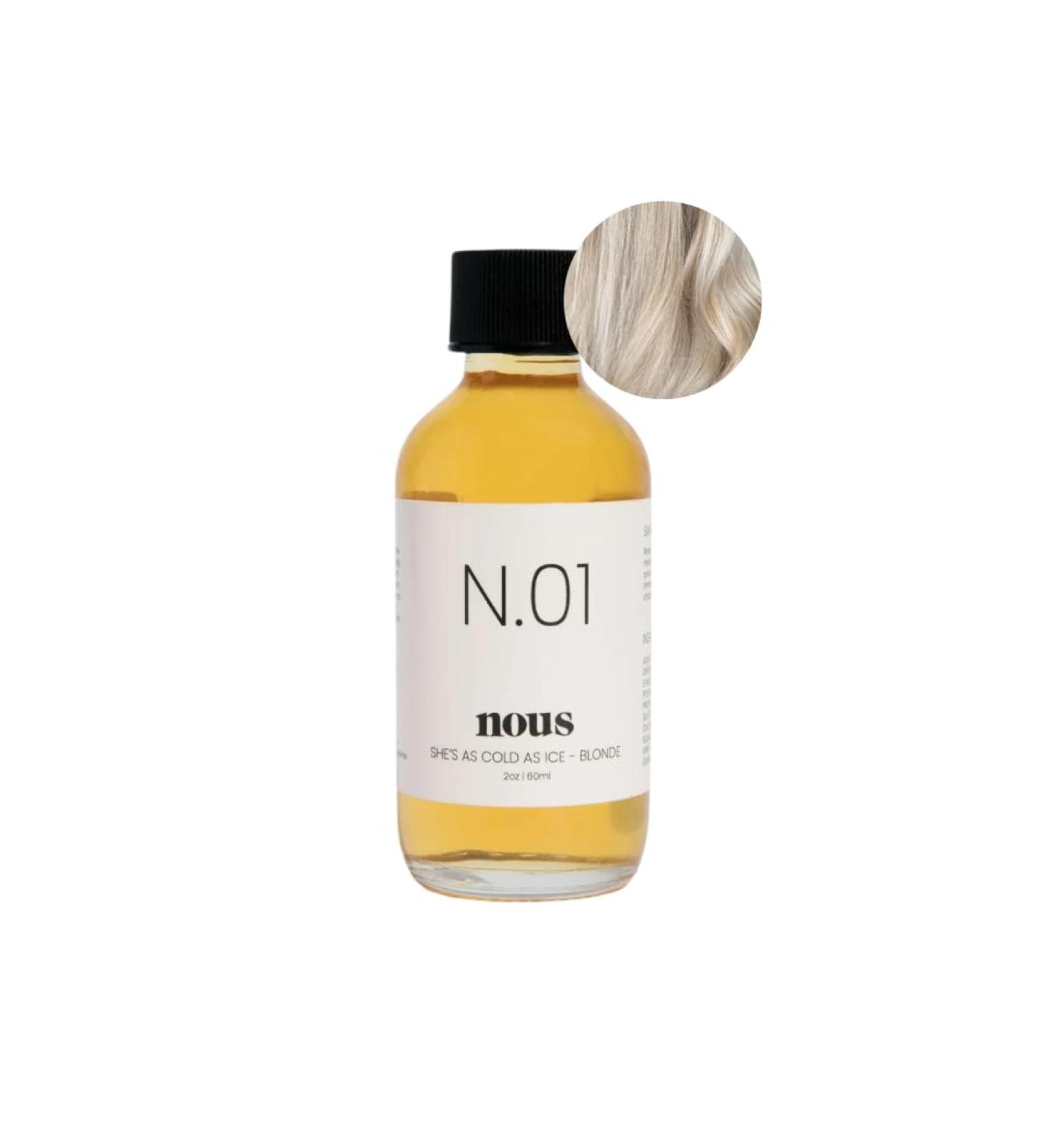 N.01 She s As Cold As Ice - Blonde Hair Gloss Treatment | Ash Blonde Toner & Glaze for Color Treated Hair - 2 Oz | Shop Internationally at Nous - Buy Online on GoSupps.com