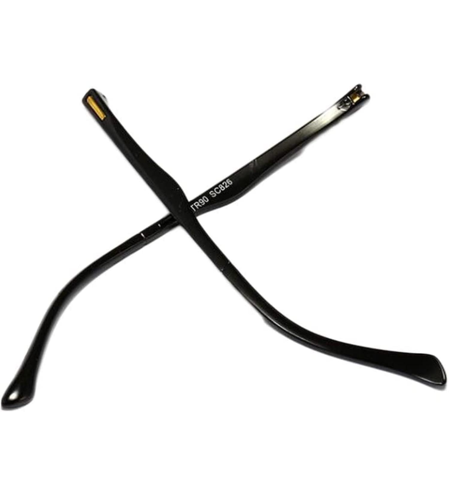 VIORNO Glasses Legs Glasses Legs 1 Pair Black Plastic Glasses Replacement Temples Men Women Eyeglasses Eyewear Repair