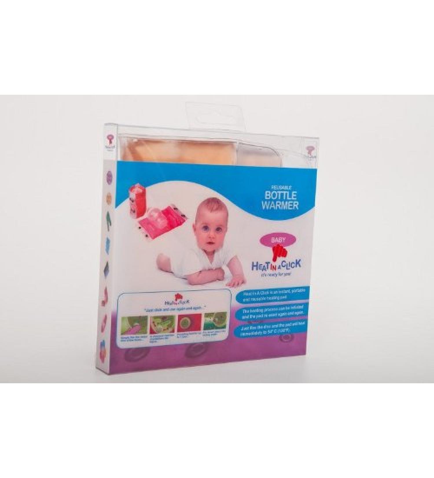 Heat in a click bottle warmer for baby bottles heating pad with gel portable reusable immediate heat packaging & colors can vary