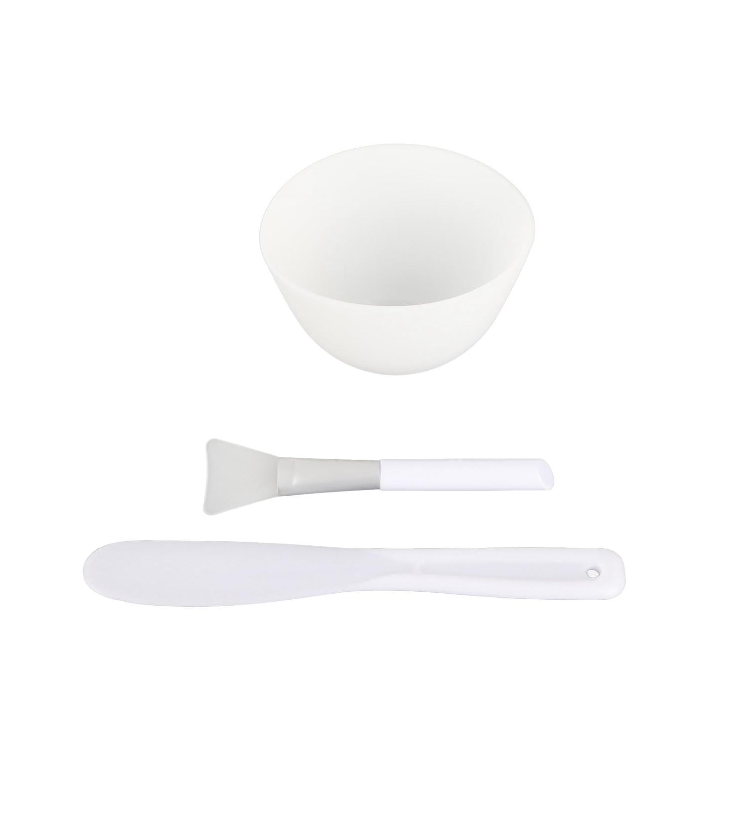 DIY Facemask Mixing Tool Kit Silicone Mask Mixing Bowl Set SPA Facial Mask Kit Home DIY Mask Mask Bowl and Brush Set Homemade Mask Mask Brush Applicator - Buy Online on GoSupps.com