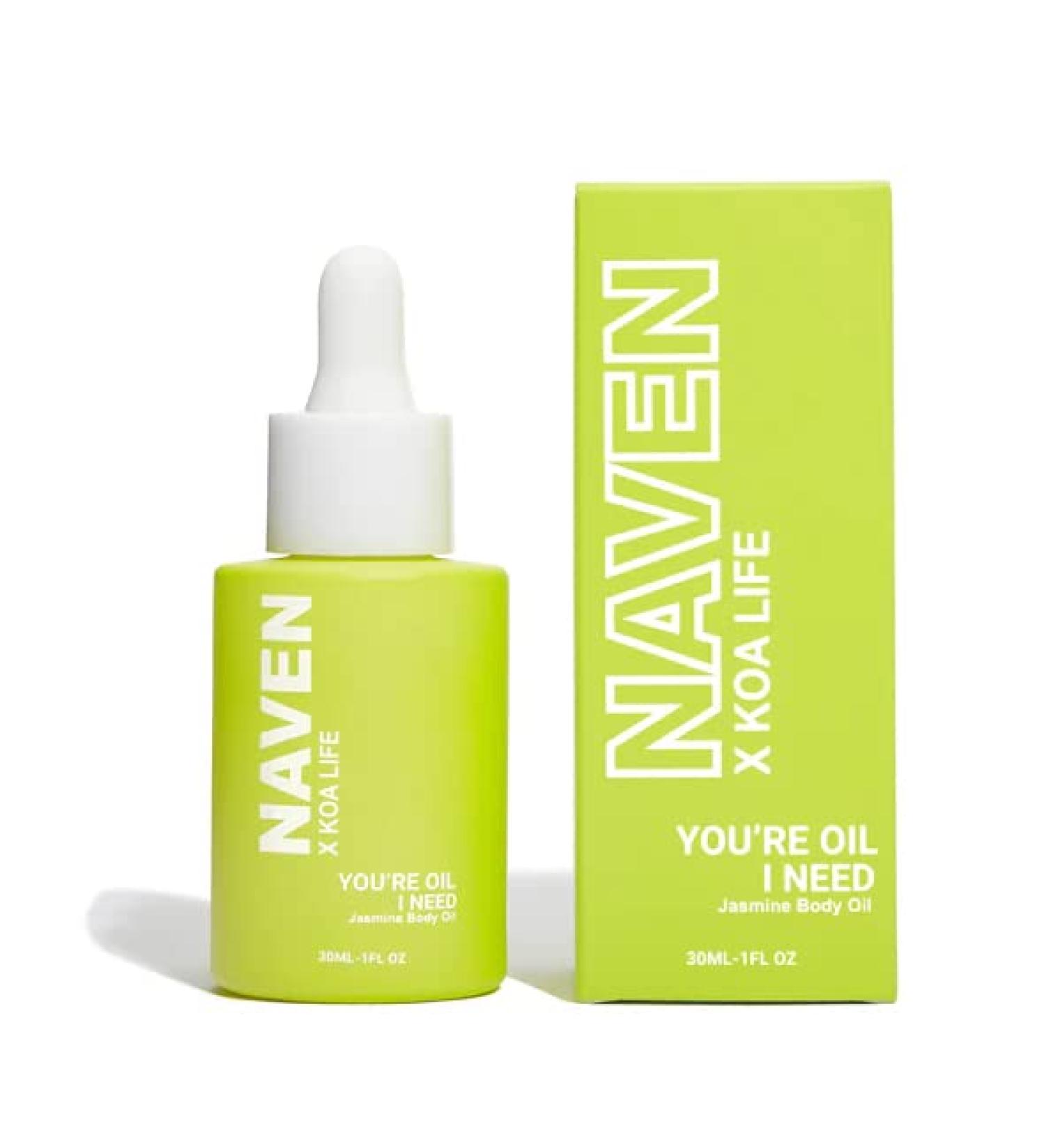 KOA LIFE NAVEN x You're Oil I Need - Anti-Aging Jasmine Body Oil | For Radiant Glowing and Even Skin Tone | Vegan Cruelty and Chemical Free Naven Body Oil - Buy Online on GoSupps.com