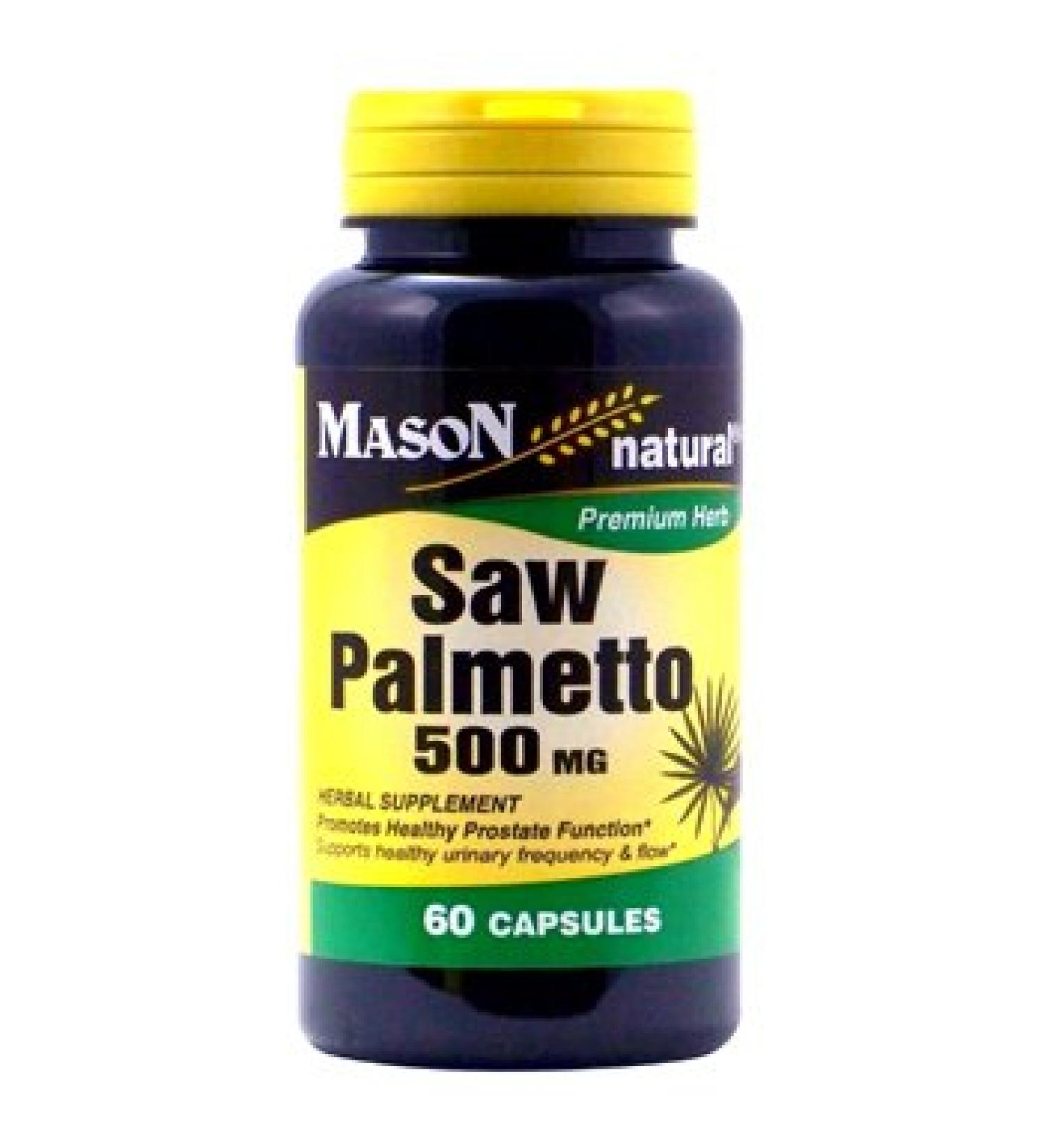 Mason Natural Saw Palmetto 500MG Capsules