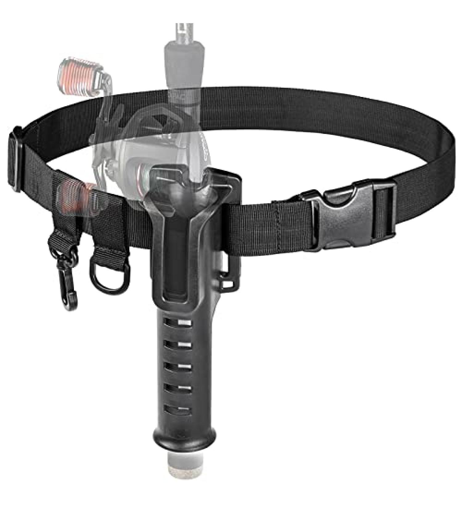 Adjustable Fishing Rod Holder Belt with Portable Pole Inserter - Men's Waist Wading Belts for Spinning, Casting Reel - Outdoor Surf, Kayak, Fly Fishing Gear - Wader Strap - Buy Online on GoSupps.com