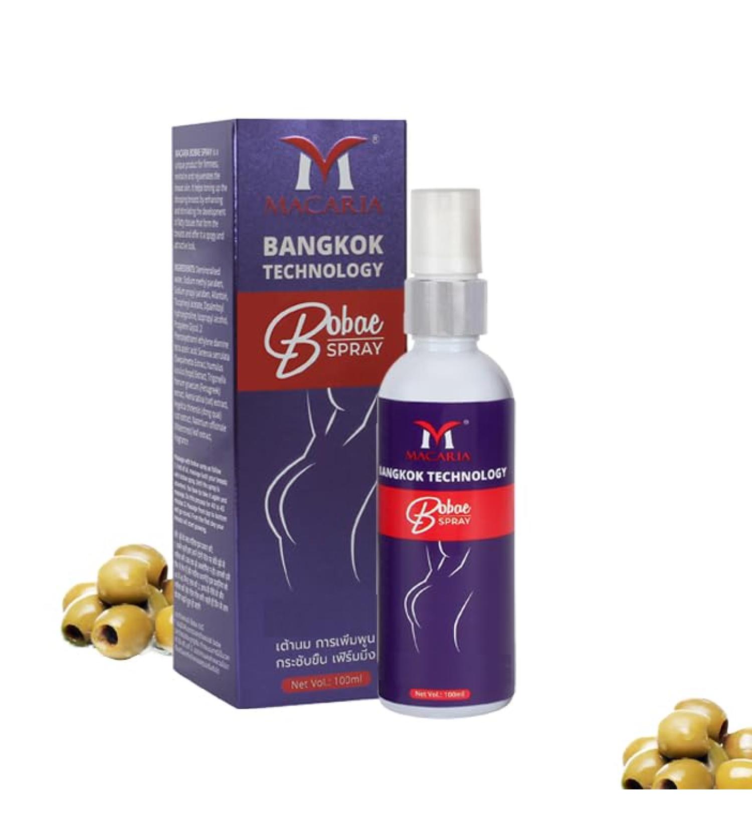MACARIA Bobae Breast Growth Spray - Safe & Gentle Enlargement Formula for Moms Naturally Tighten & Shape Breasts Improve Saggy Breasts 3.38 Fl Oz - Buy Online on GoSupps.com
