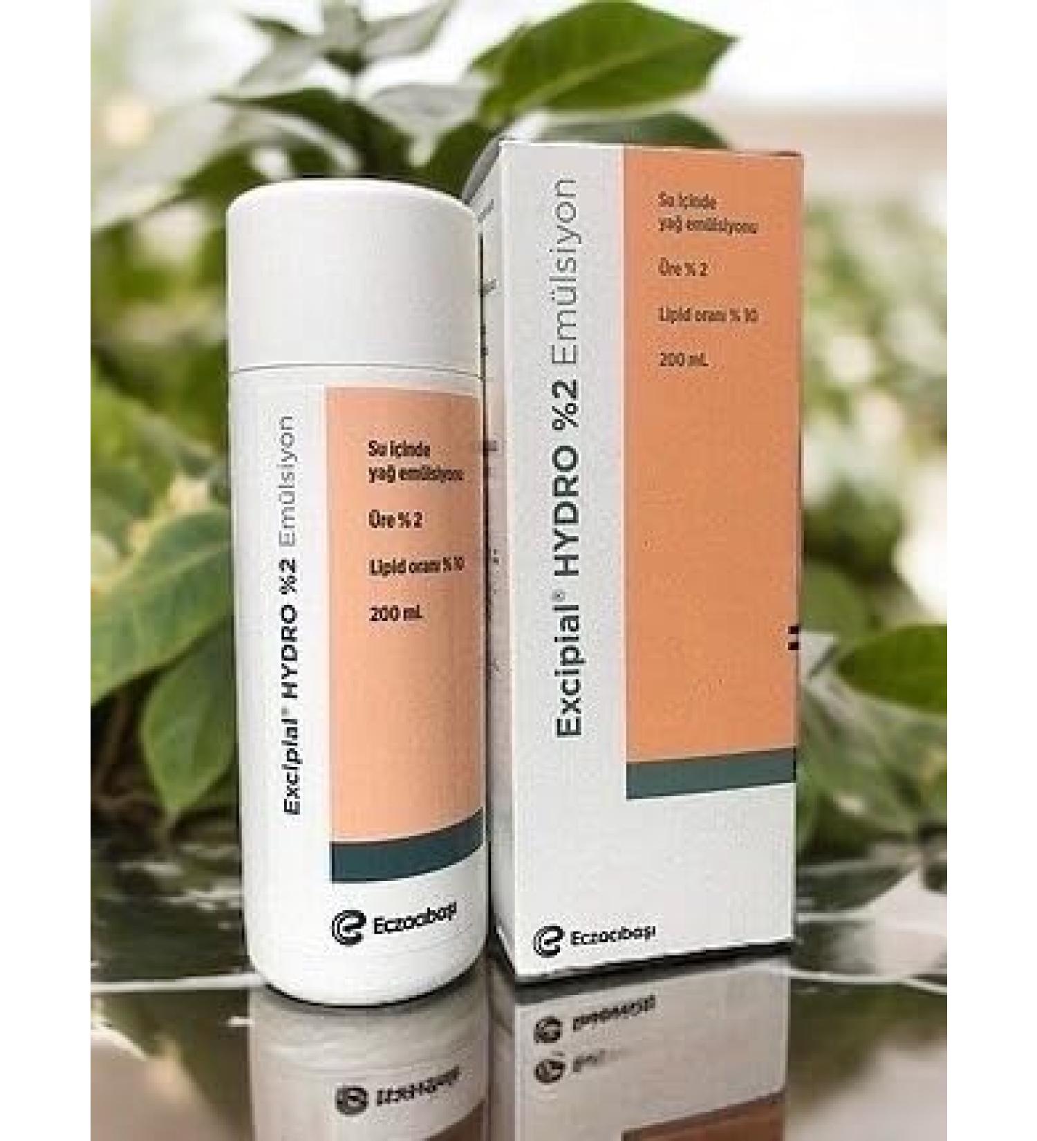 EXCIPIAL HYDRO Emulsion%2 UREA 200 ml | Body Lotion For Dry And Irritated Skin | Scleroderma Eczema | English Leaflet