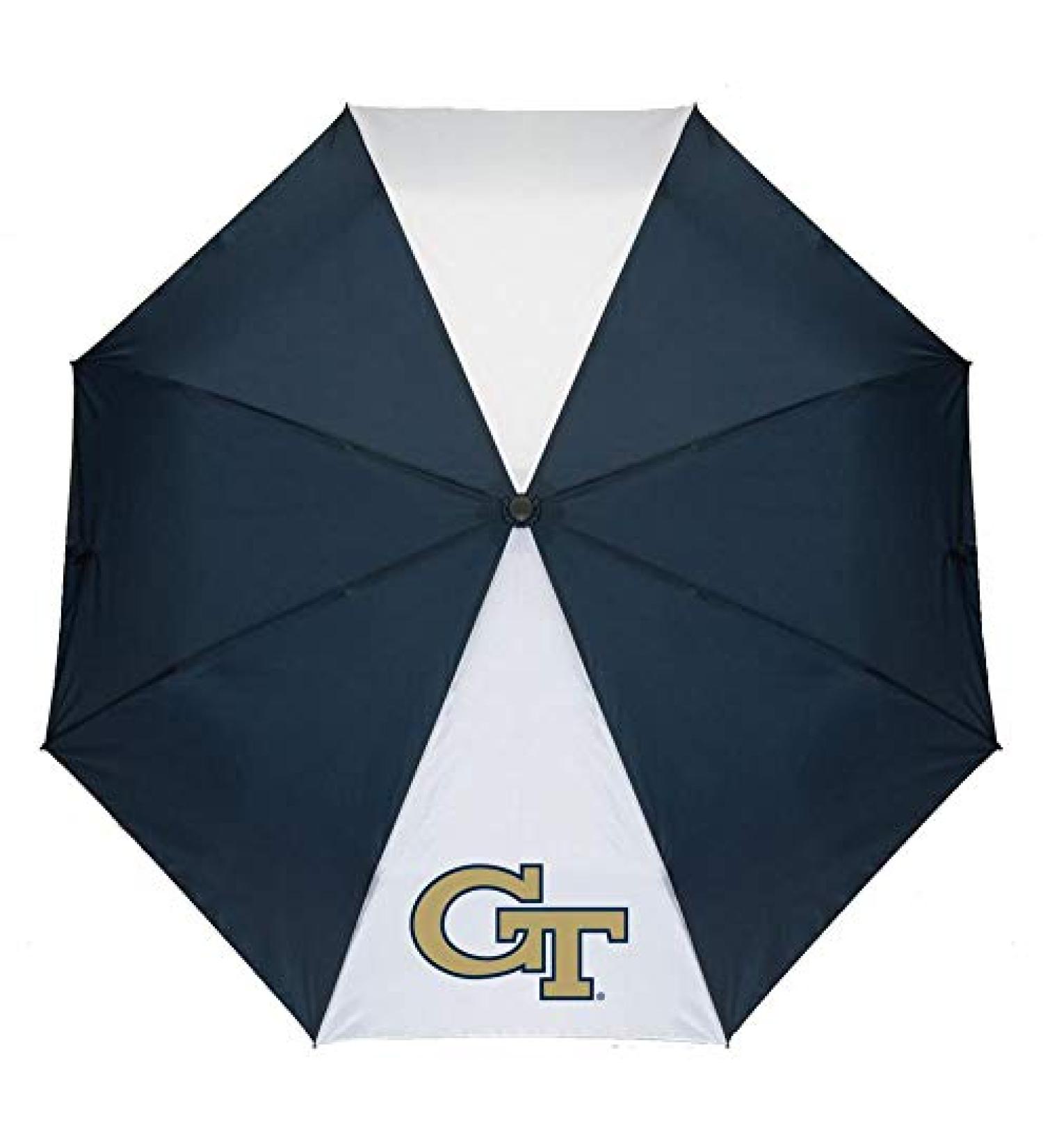 Storm Duds Georgia Tech GT Umbrella Auto Open 42" Folding Umbrella - Buy Online on GoSupps.com