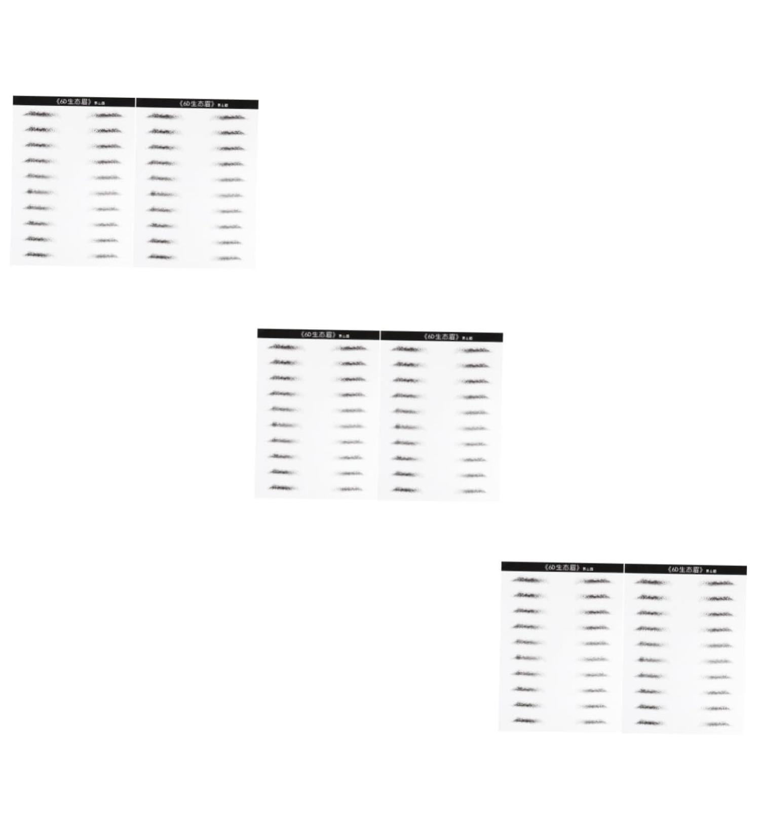 DOITOOL 6 Sheets Pairs 4d Eyebrow Stickers Hair Supplies Eyebrows Eyebrow Makeup Tools 6d Patch Water Proof - Buy Online on GoSupps.com