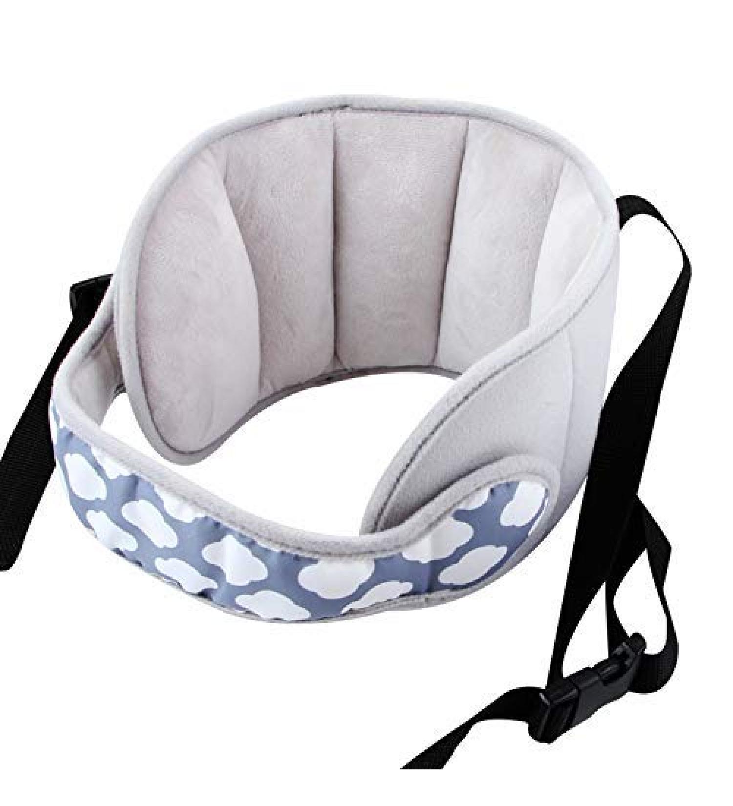KAKIBLIN Adjustable Toddler Car Seat Head Support Band - Grey | Child Safety Neck Relief for Car Seat Straps - Buy Online on GoSupps.com