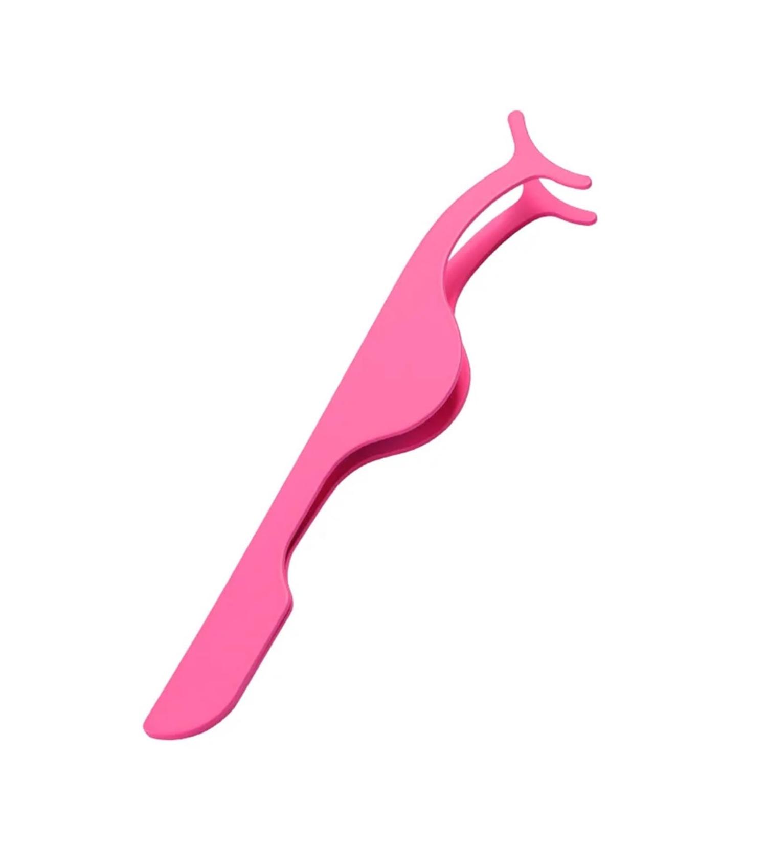Buy 1 Pc Pink False Eyelashes Tweezer - Professional Makeup Tools for Mink Eyelash Application - Buy Online on GoSupps.com