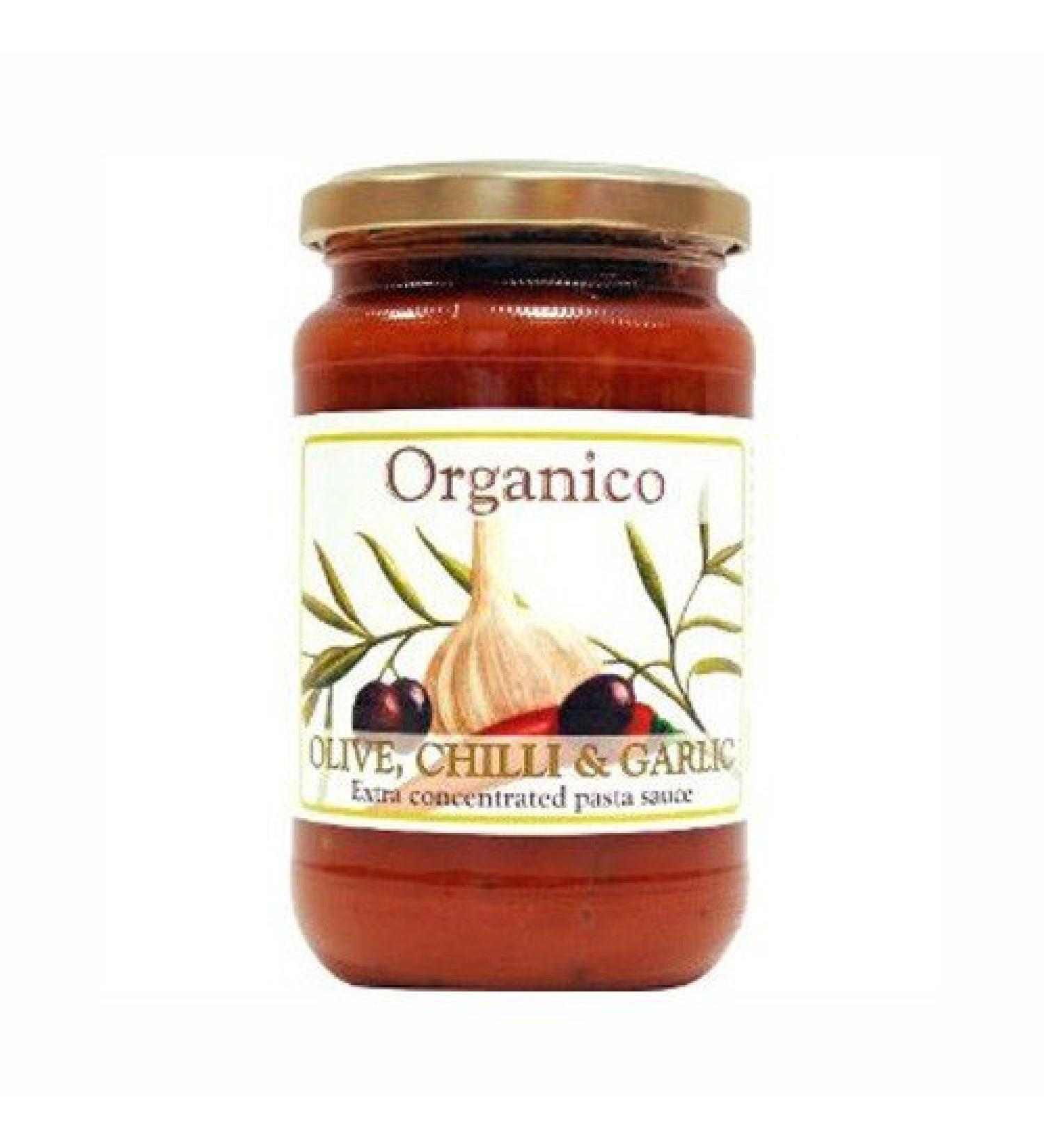 (4 PACK) - Organico - Olive Chilli Garlic Sauce | 360g | 4 PACK BUNDLE