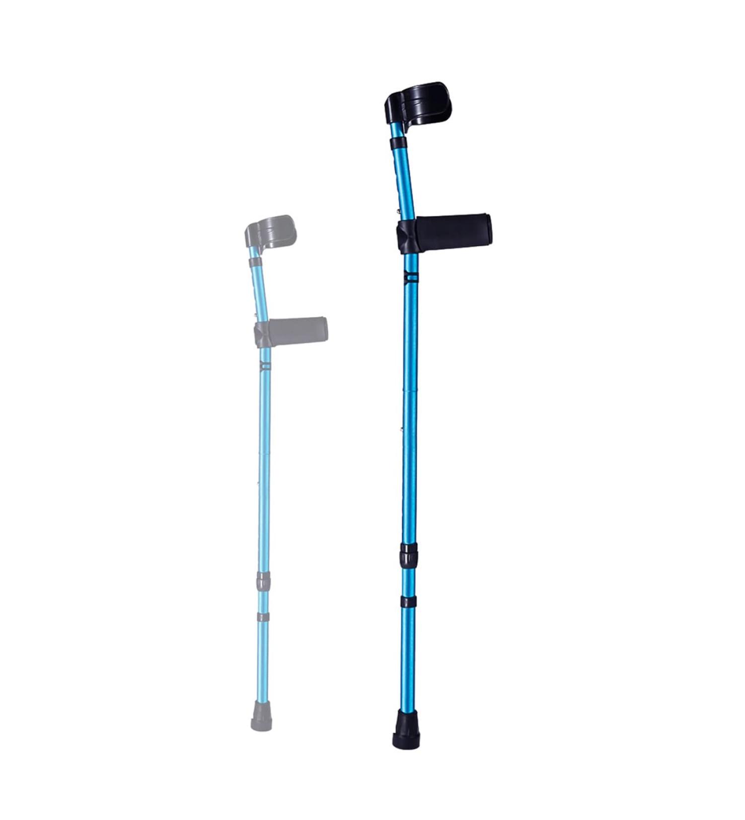 Crutches for Adults Medical Forearm Crutch 10 Stops Adjustable Comfortable On Wrist Foldable Crutch Shock Absorbing Comfy Grip for Men Women and Teens decorate Warm life Selfless dedication - Buy Online on GoSupps.com